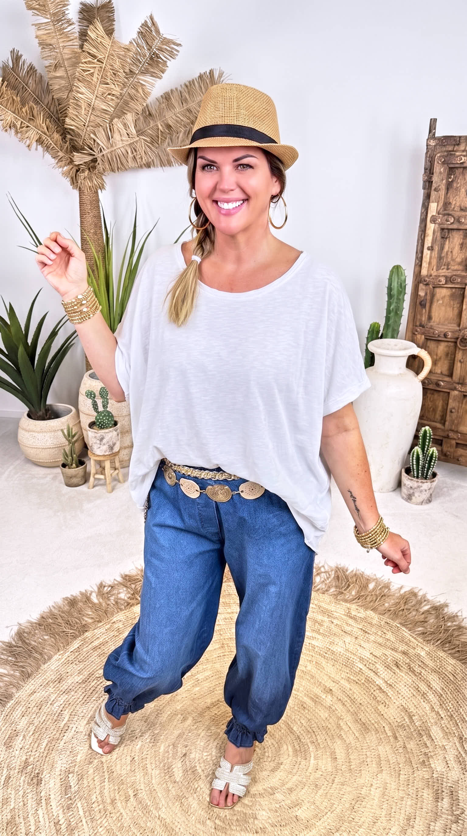 Oversized Shirt Soul Beauty *Weiß*