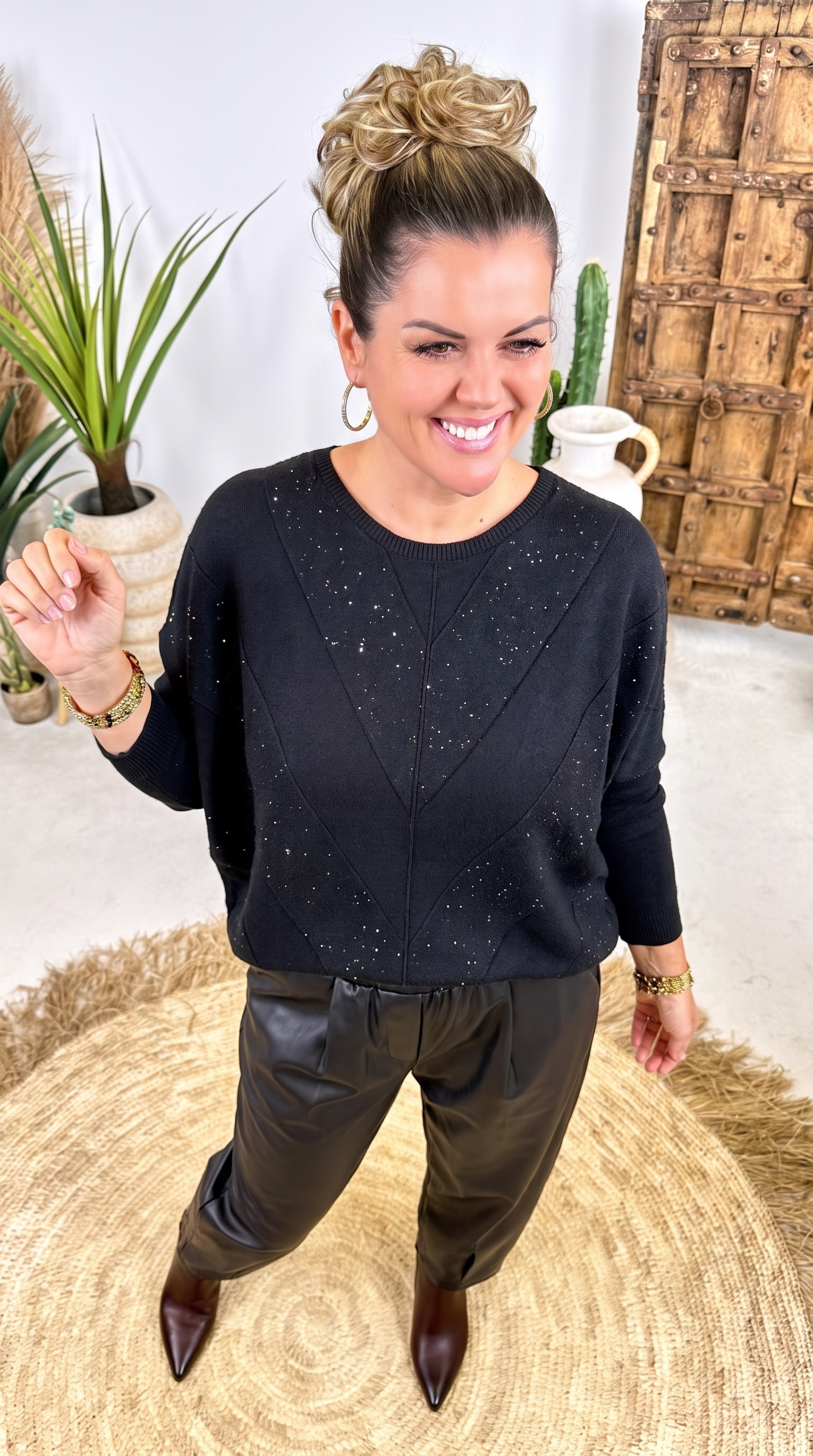 Strickpullover Fjordlicht *Schwarz*