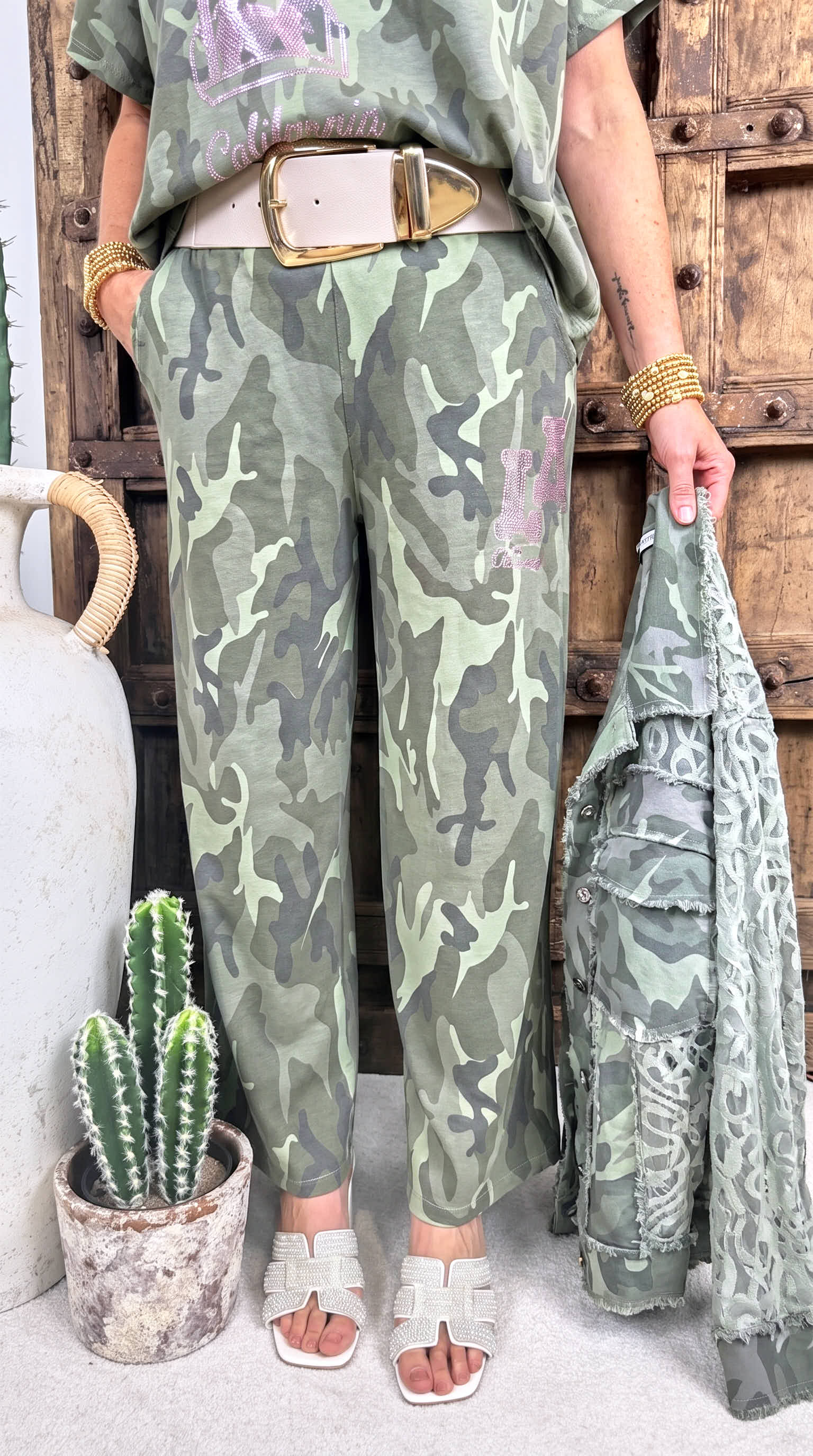 Weite Hose Crazy Camo  *Khaki*
