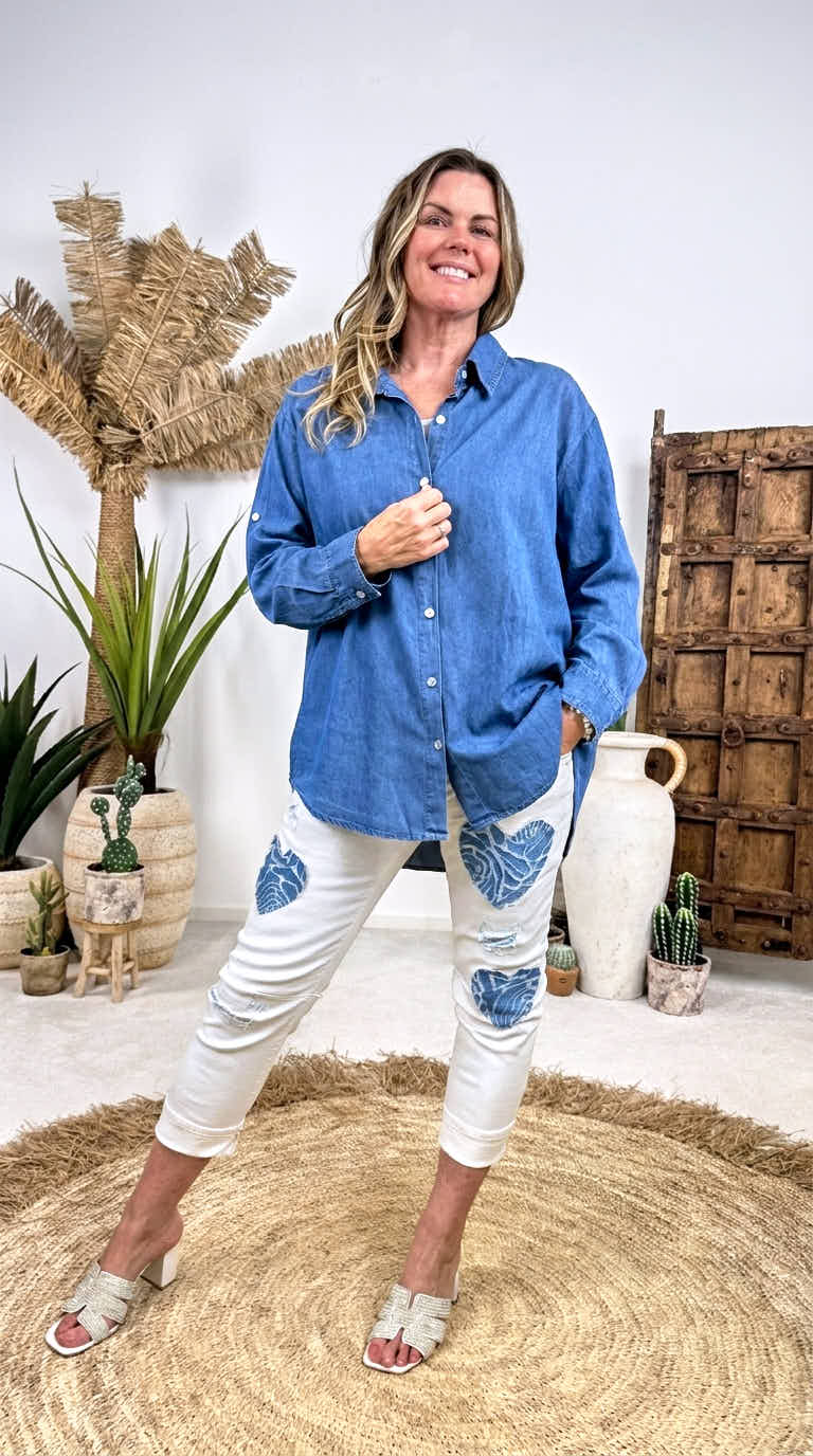 Bluse Denim Flow