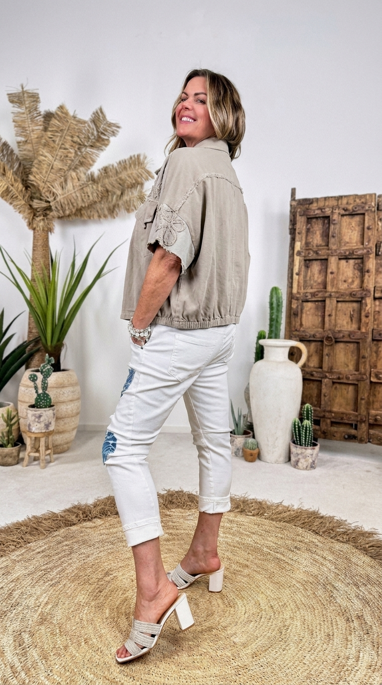 Jeansjacke Coast Crush *Taupe*