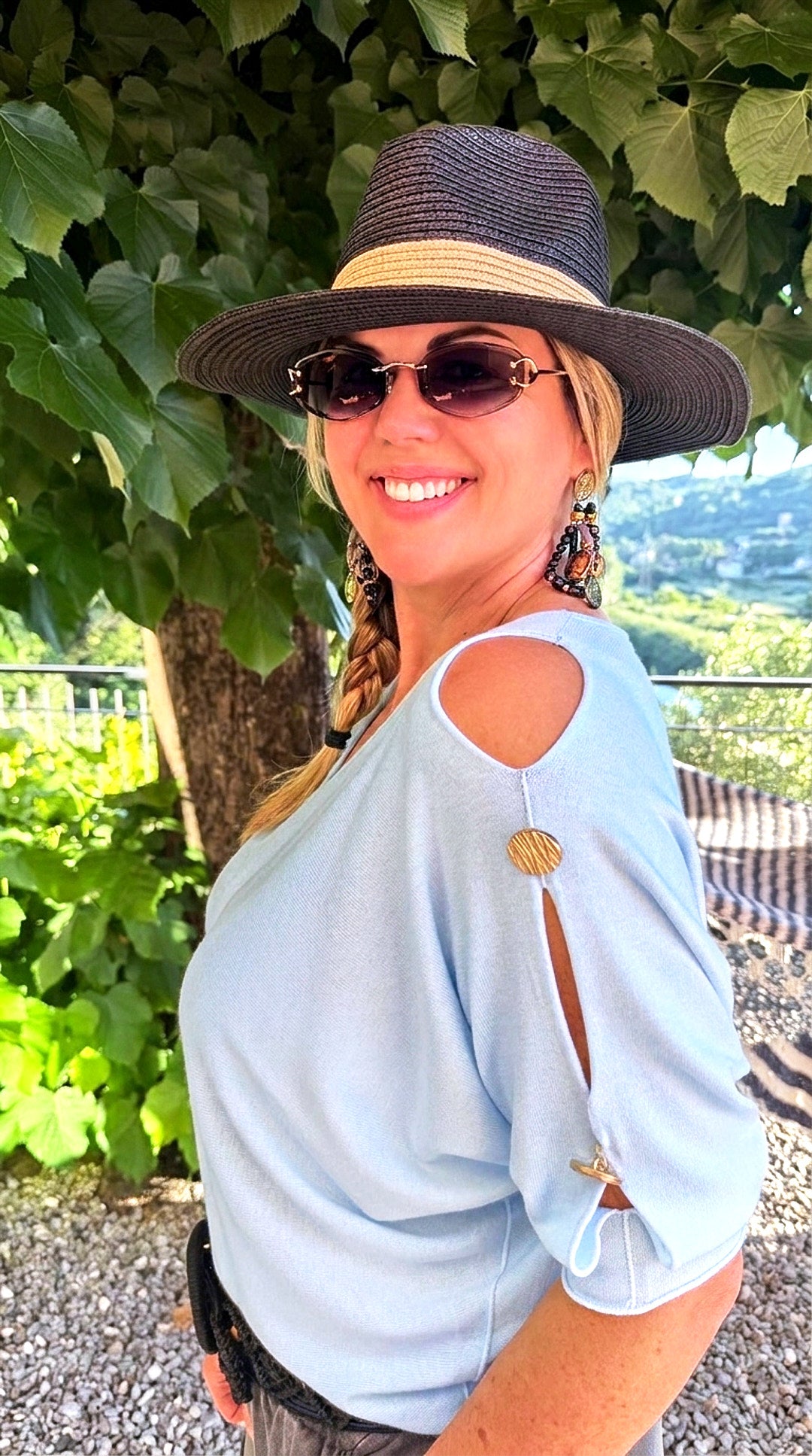 Strickshirt Skyros *Hellblau*