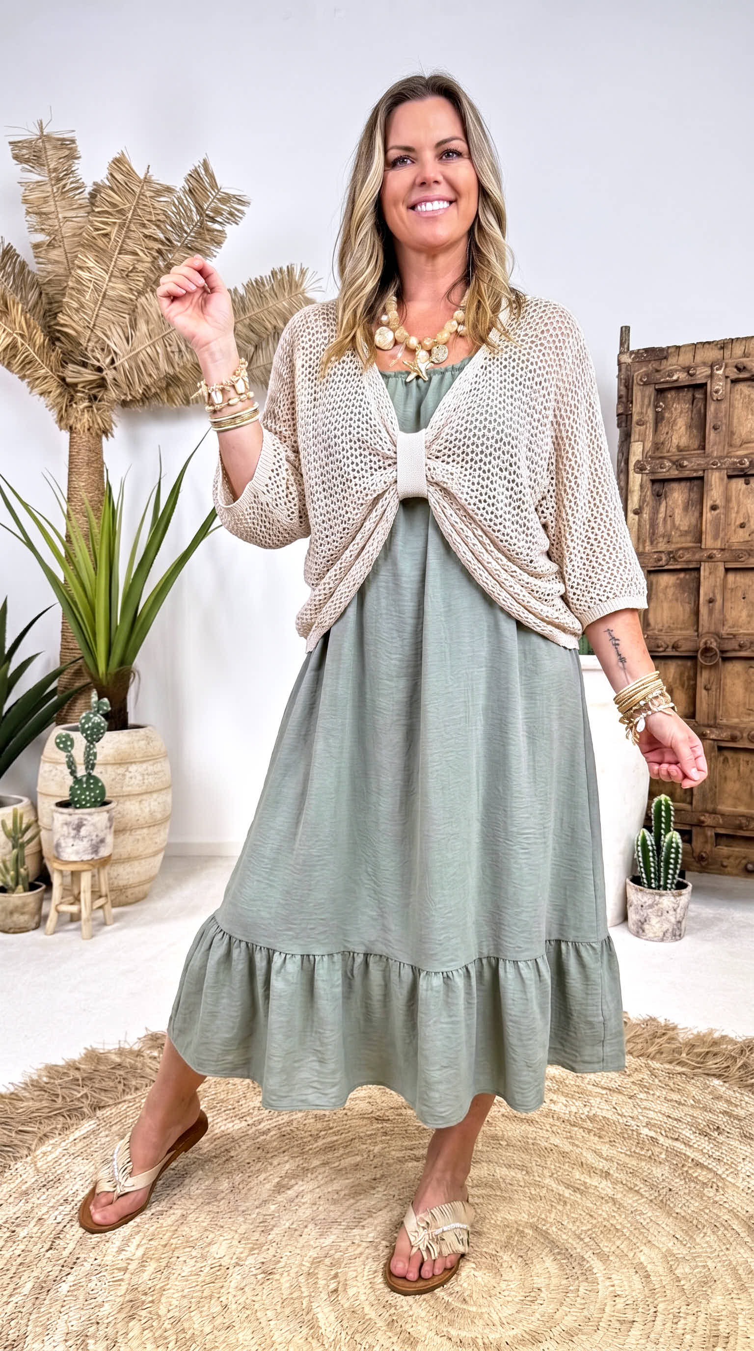 Kleid Light & Lovely *Khaki*