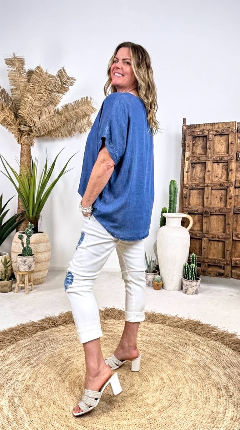 Blusenshirt Capri Flow *Dunkel*