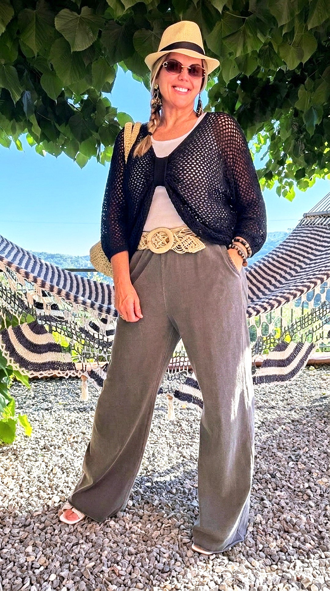 Häkelshirt Spring Layer *Schwarz*