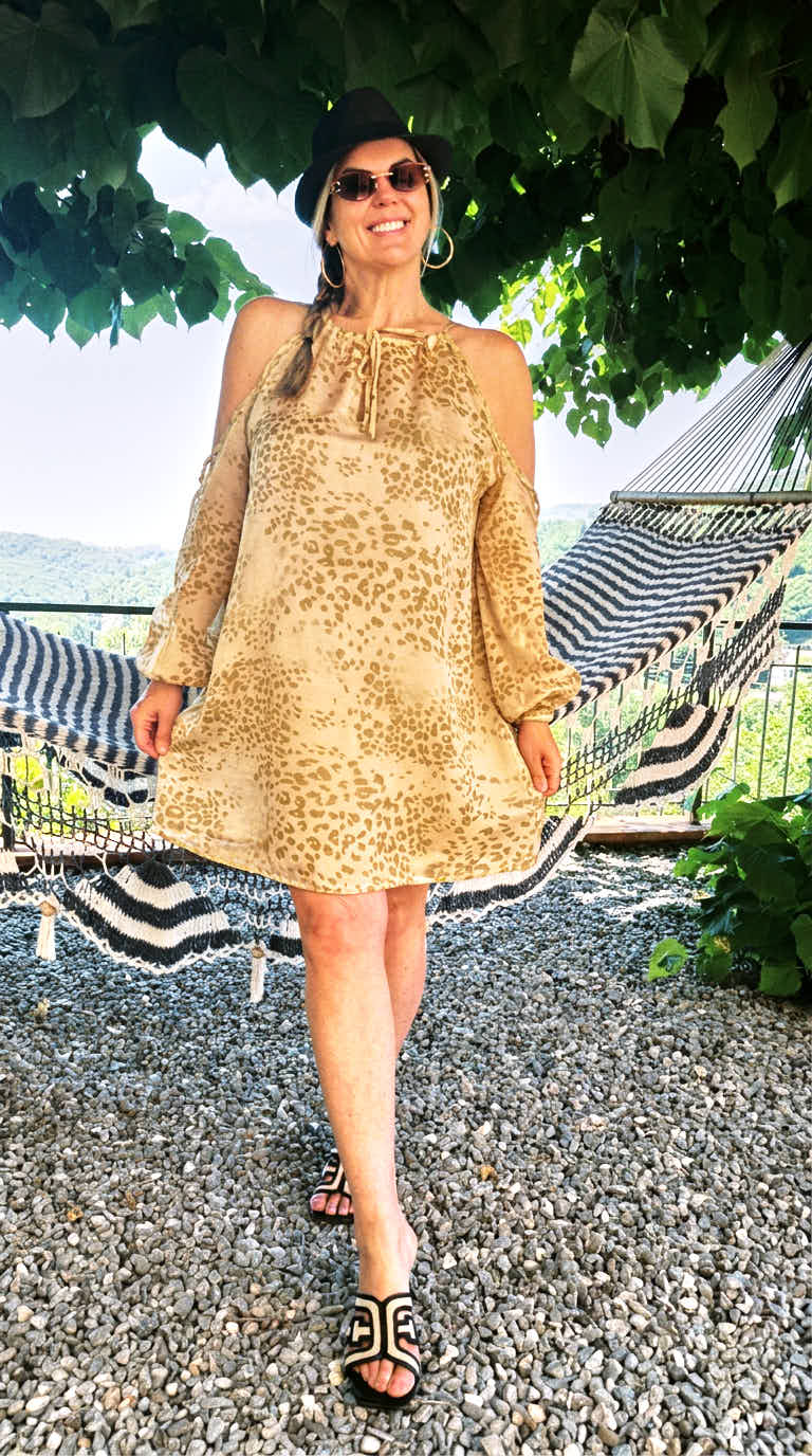 Kleid Soft Leo *Camel*