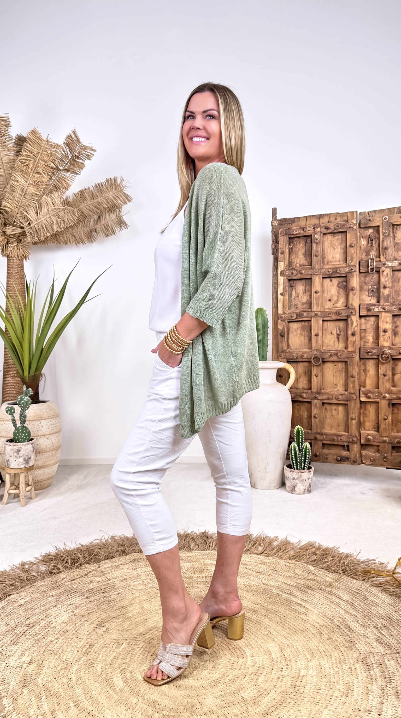 Cardigan Fresh Feeling *Salbei*