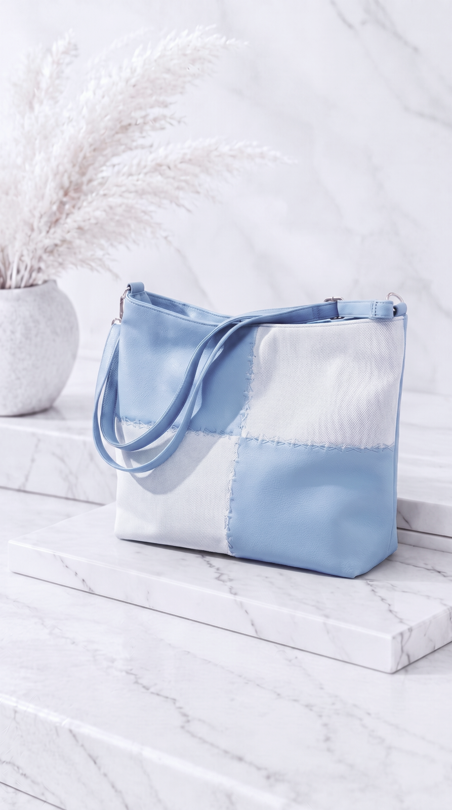 Tasche Patchwork Chic *Hellblau*