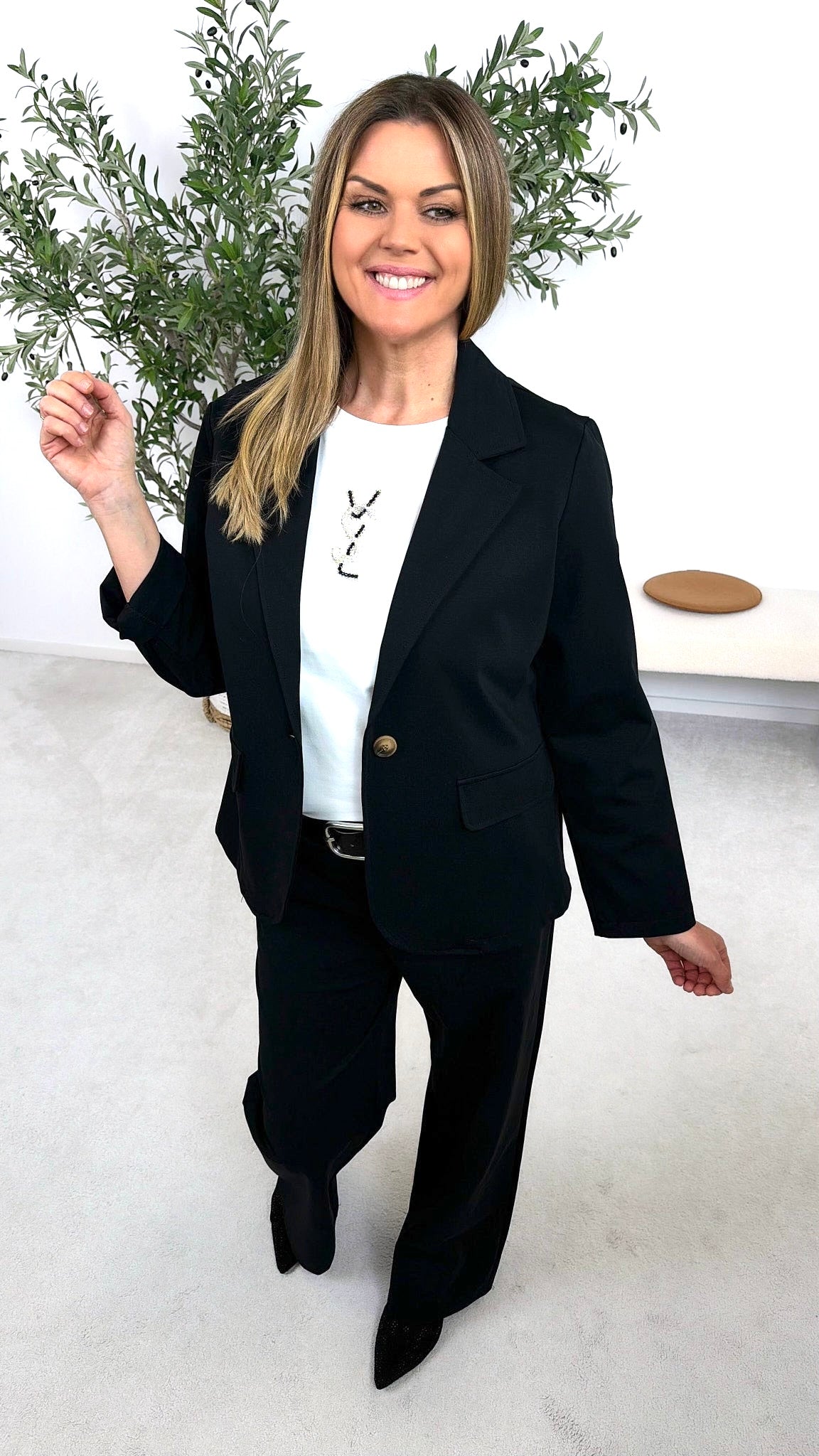 Blazer Chic Balance *Schwarz* (lieferbar 16.2.26)