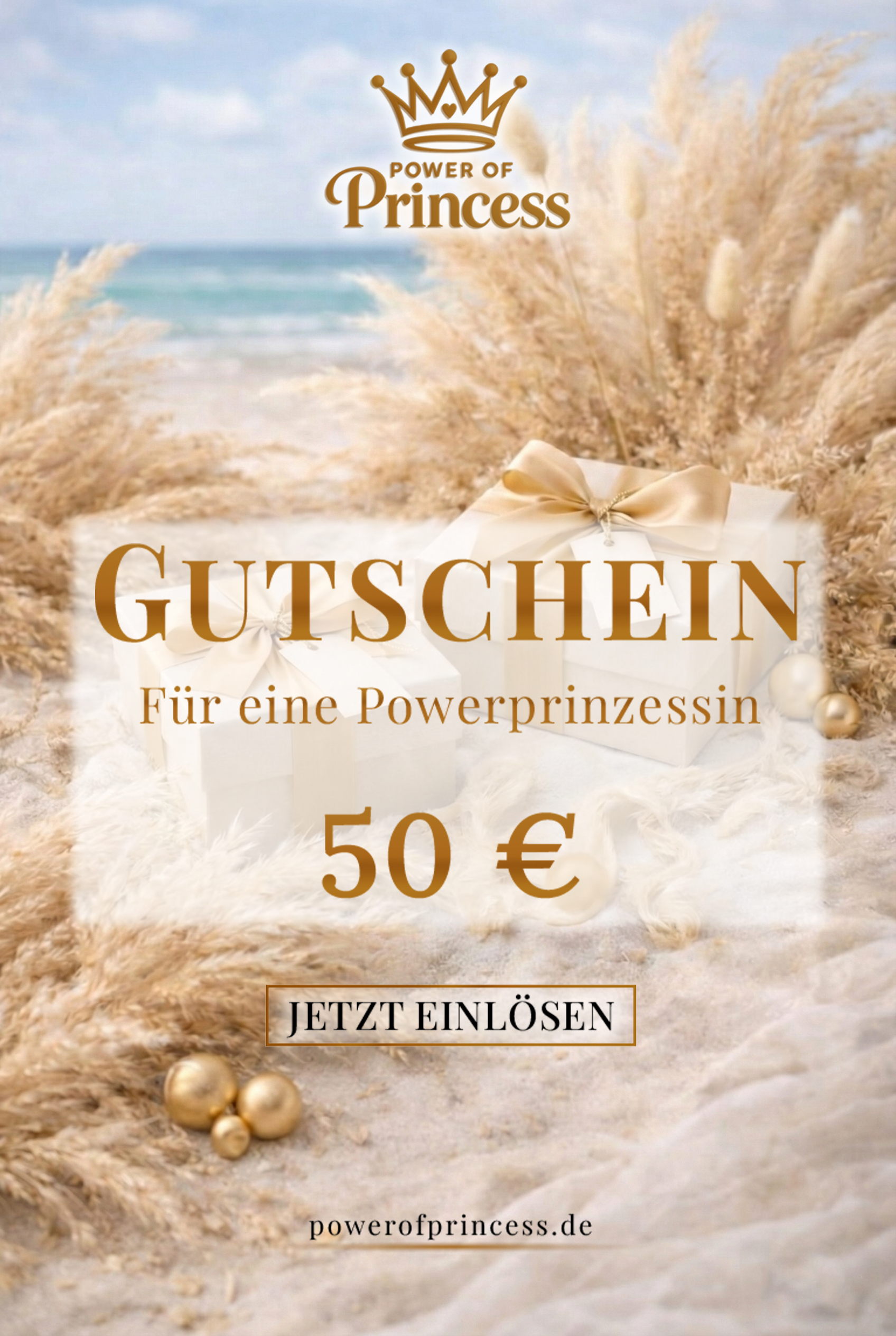 Gift voucher Power of Princess 20 - 500 €