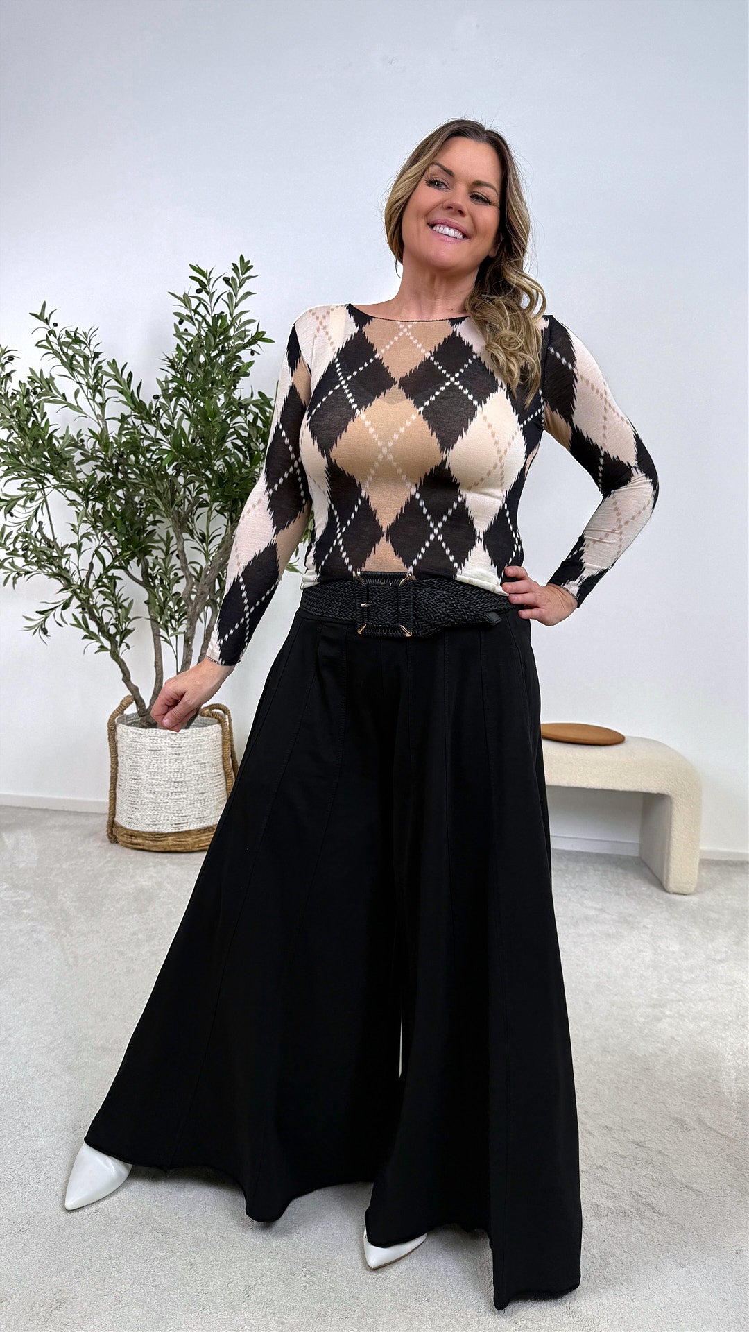 Langarmshirt Diamond Muse *Schwarz*