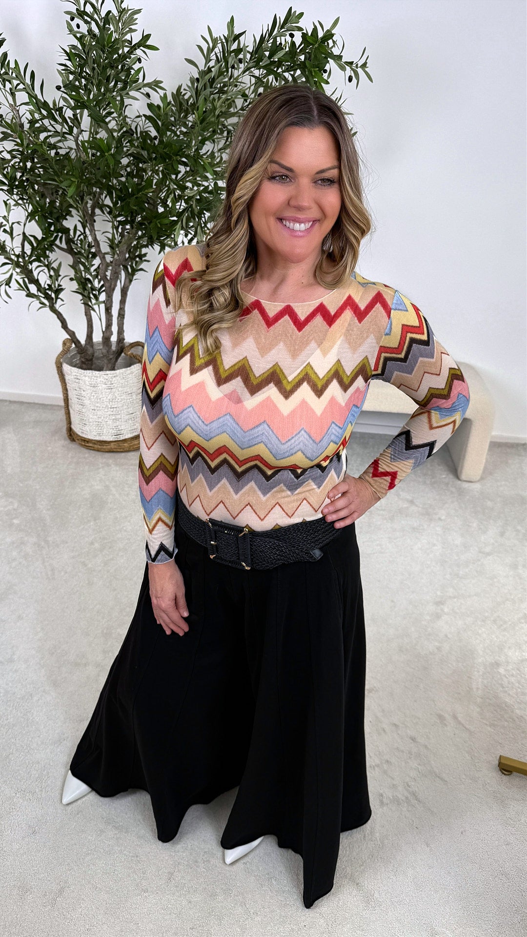 Langarmshirt ZigZag Love *Bunt*