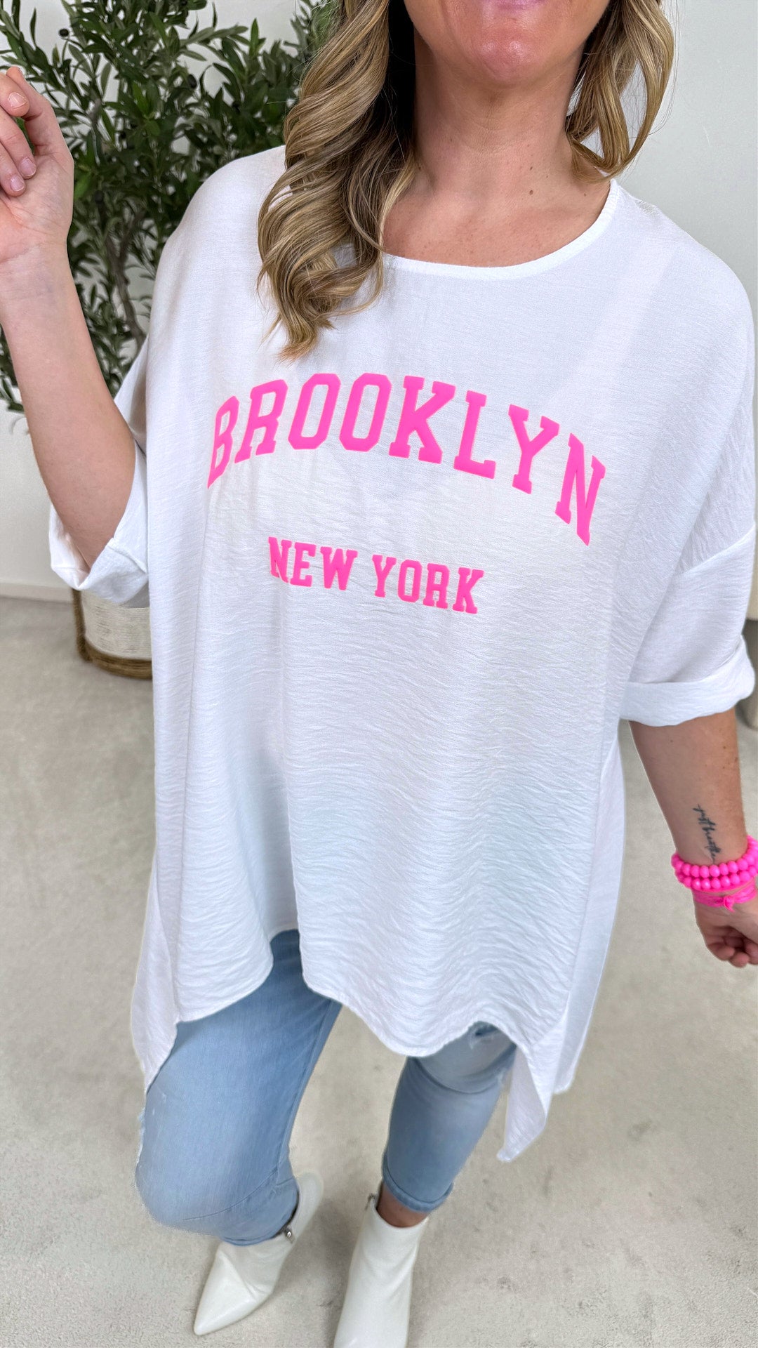 Blusenshirt Queen of the City *Weiß*