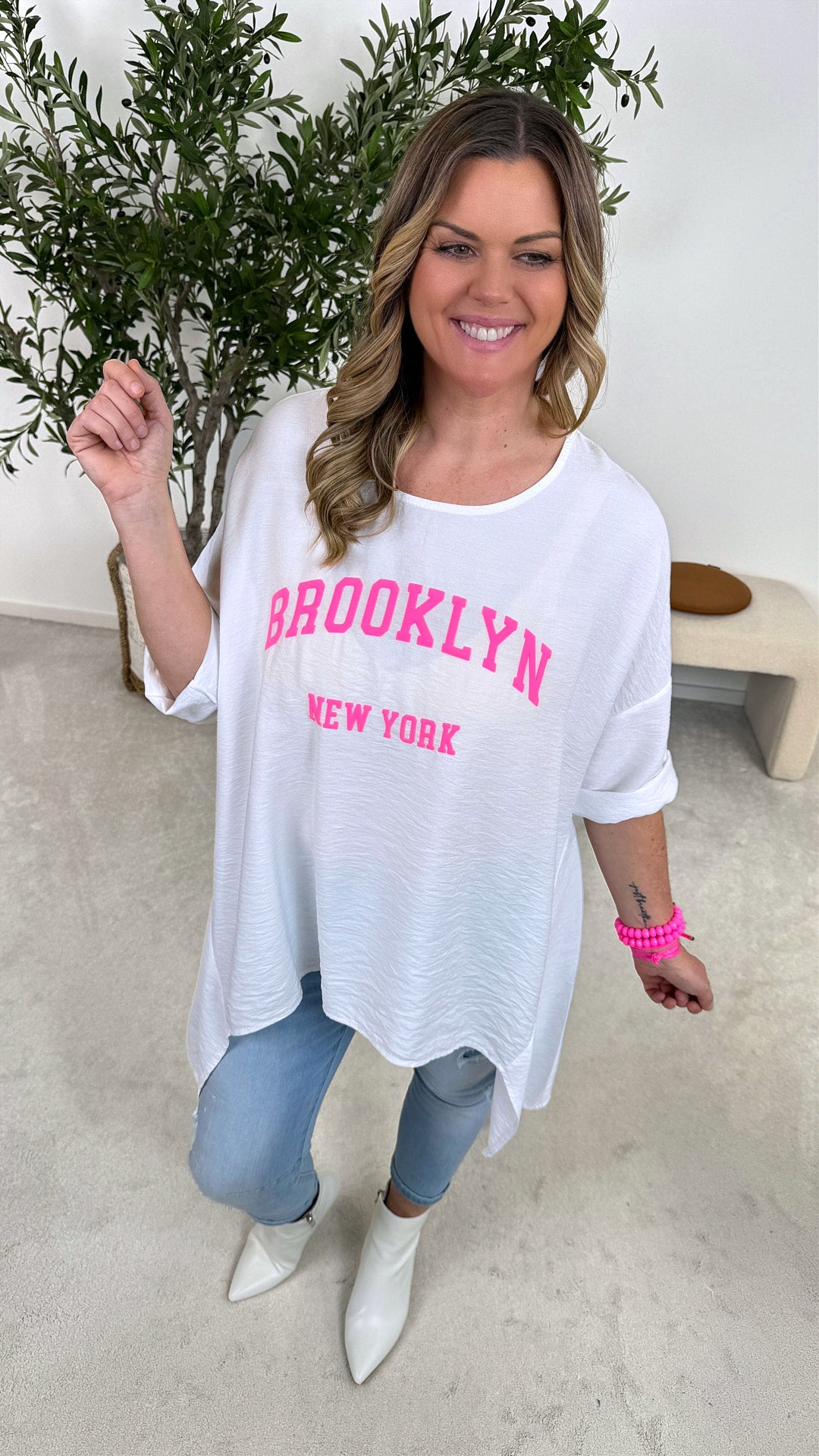 Blusenshirt Queen of the City *Weiß*