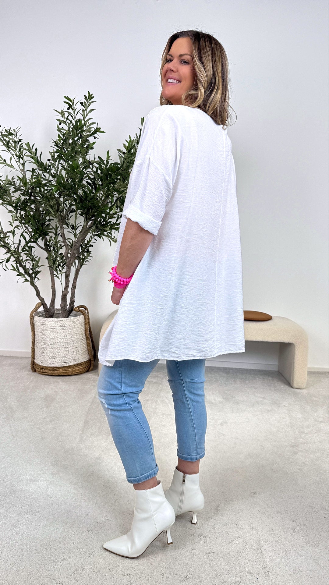 Blusenshirt Queen of the City *Weiß*