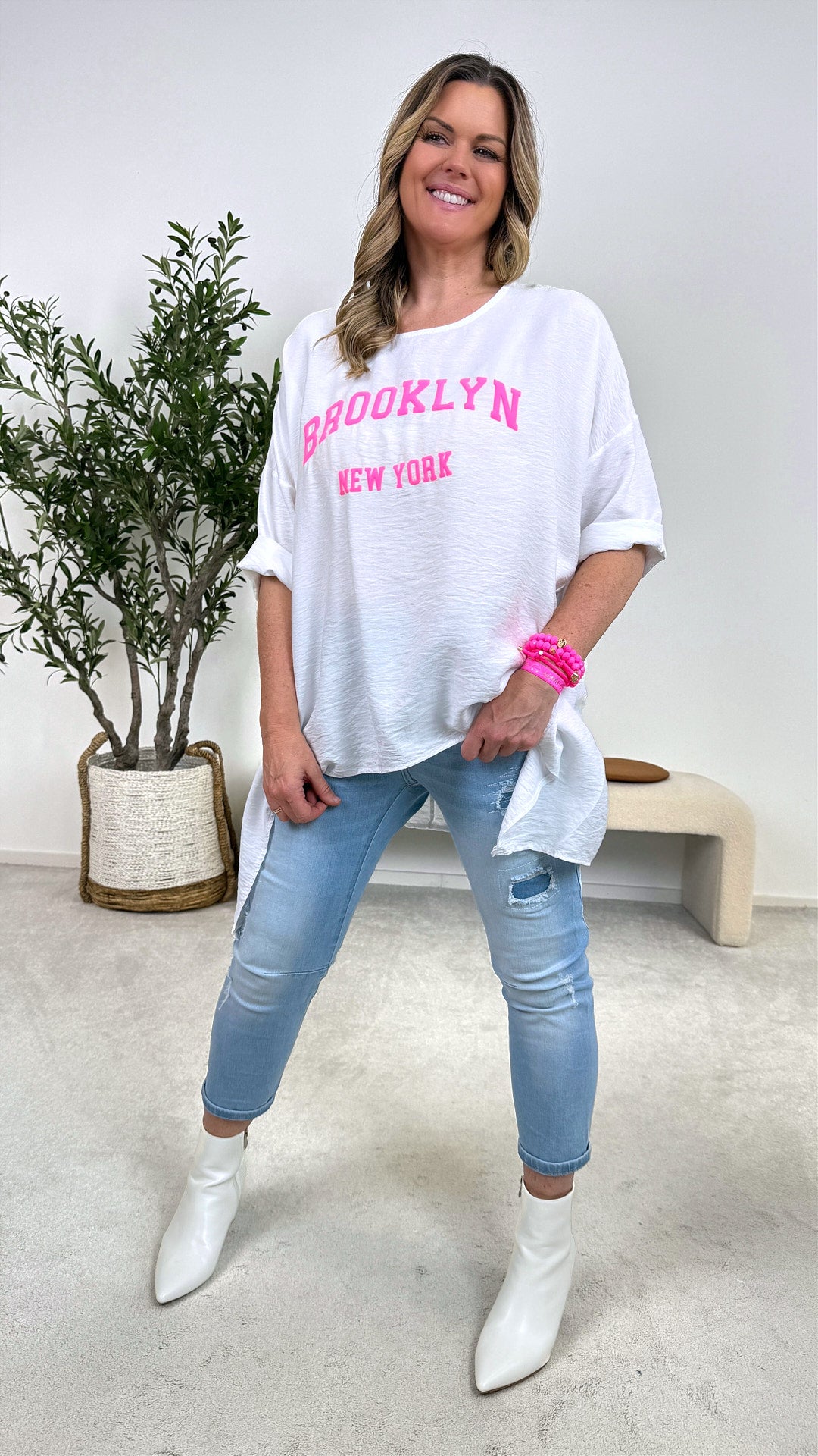 Blusenshirt Queen of the City *Weiß*