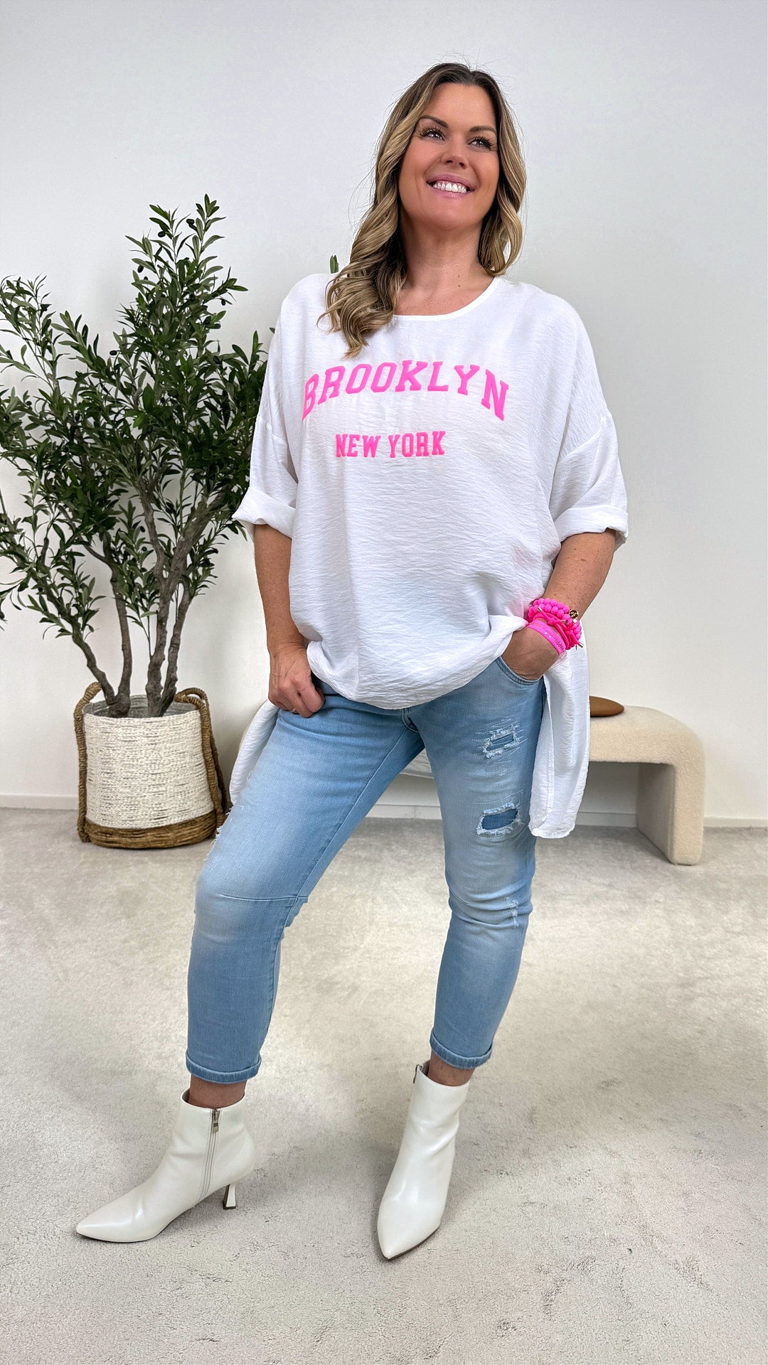 Blusenshirt Queen of the City *Weiß*