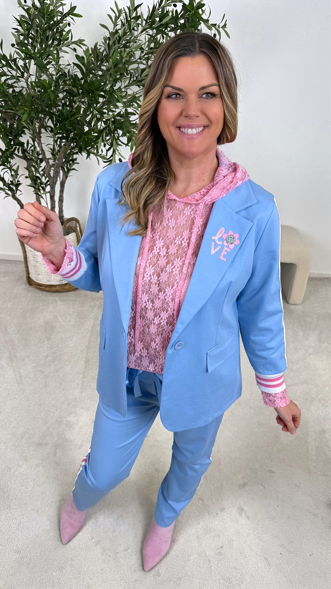 Blazer Modern Romance *Blau*