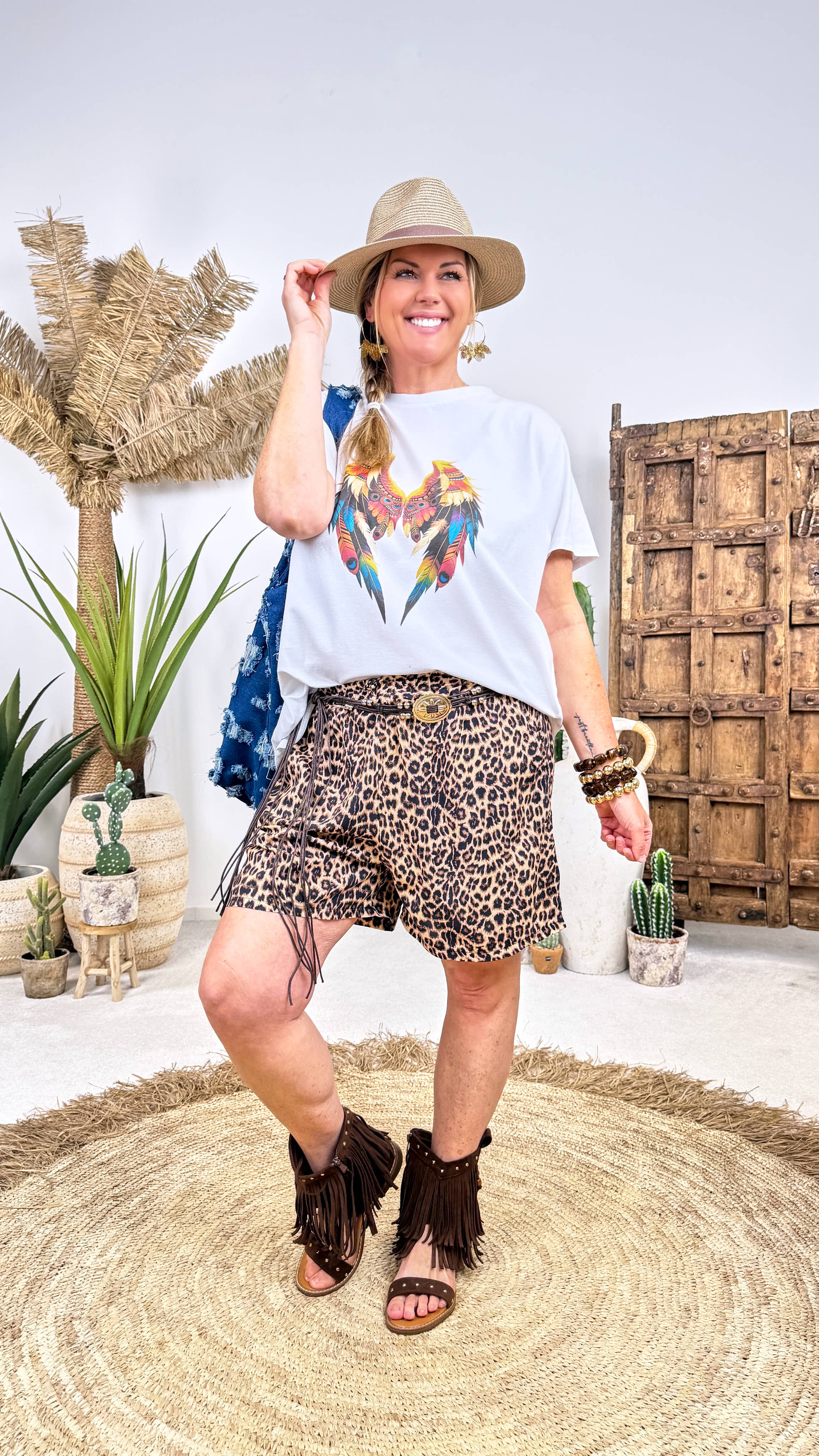 Kurze Hose Leopard