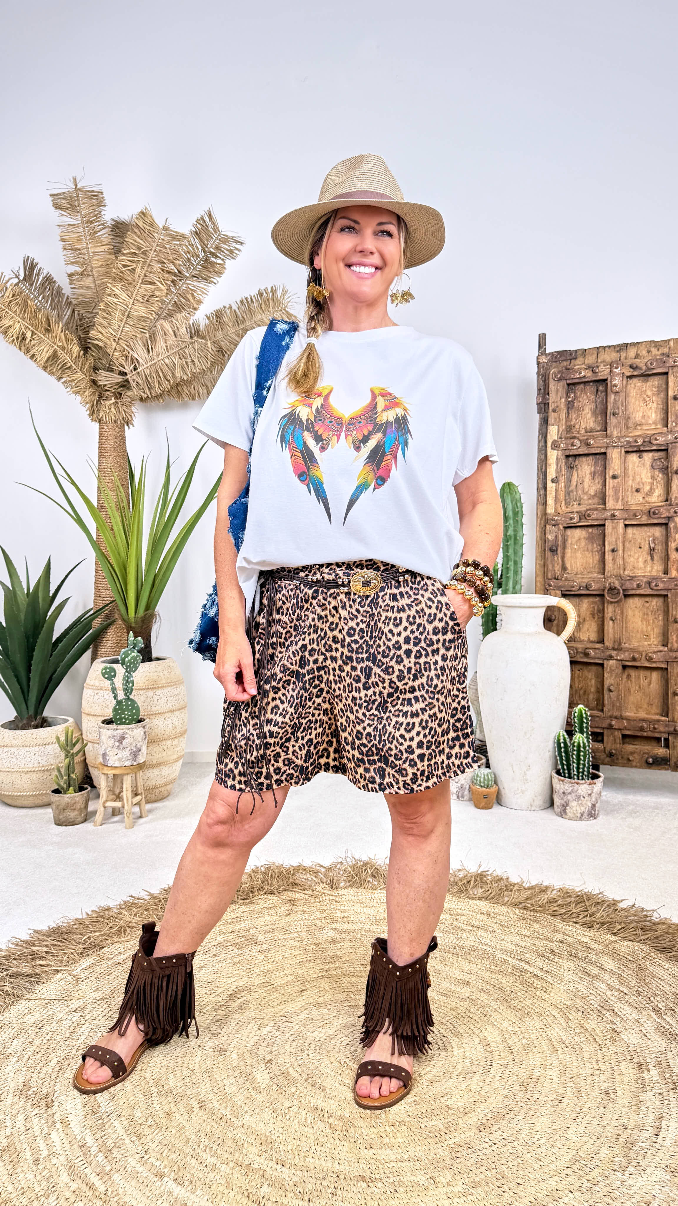 Kurze Hose Leopard