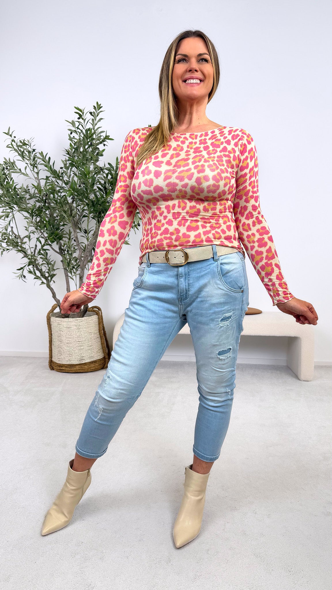 Langarmshirt Urban Beauty *Apricot*