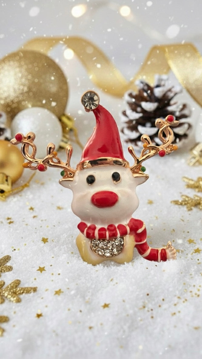 Brosche Reindeer Glow