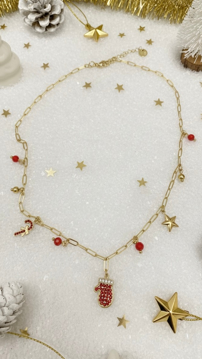 Halskette Snowy Mittens