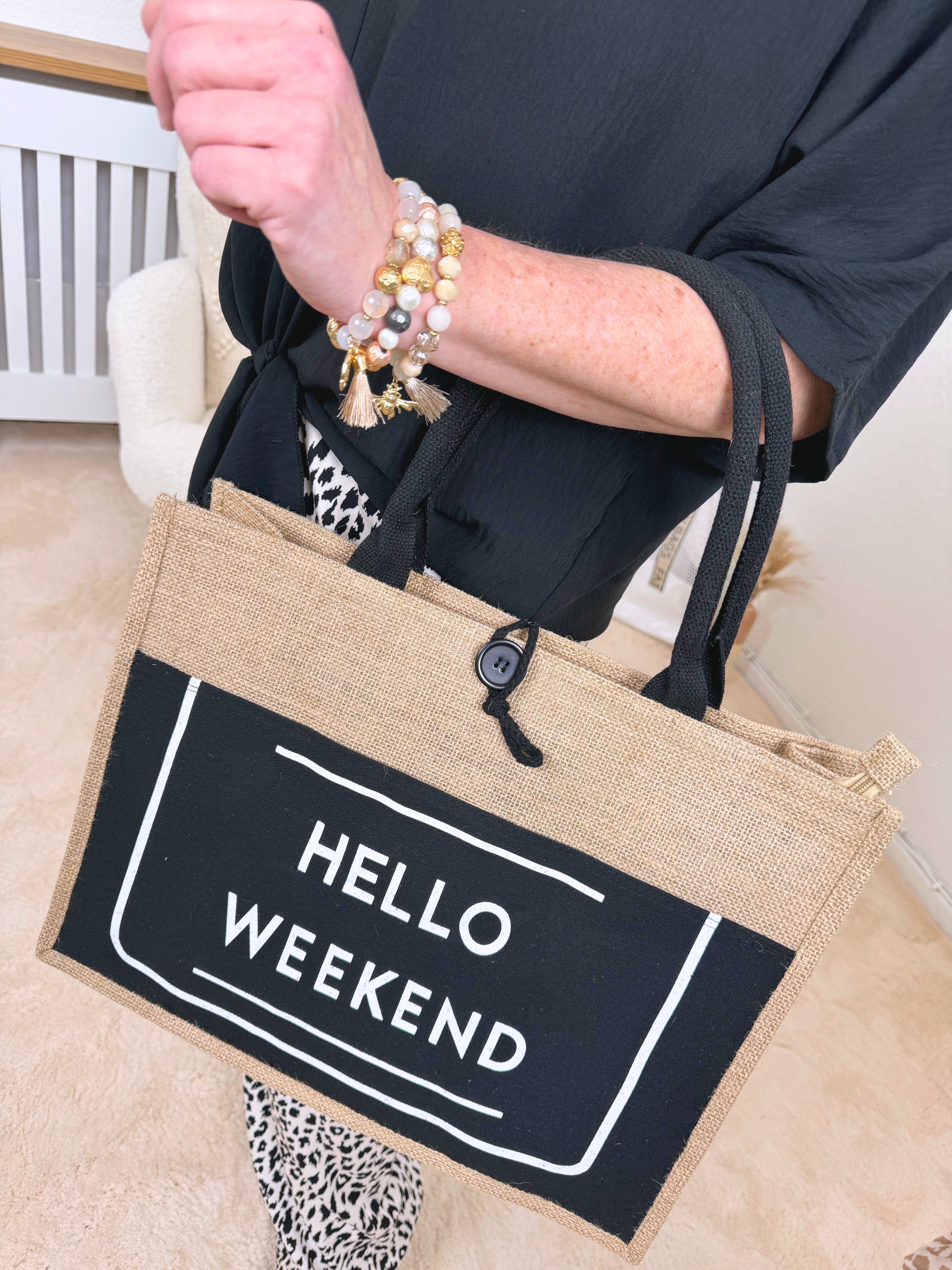 Hello Weekend Bag (2 colors)