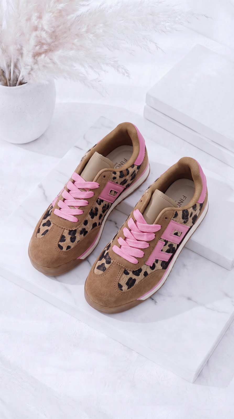 Sneaker Leoparda *Camel/Pink*