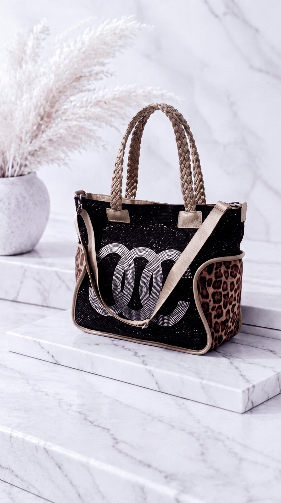 Shopper Crystal Wild *Beige*