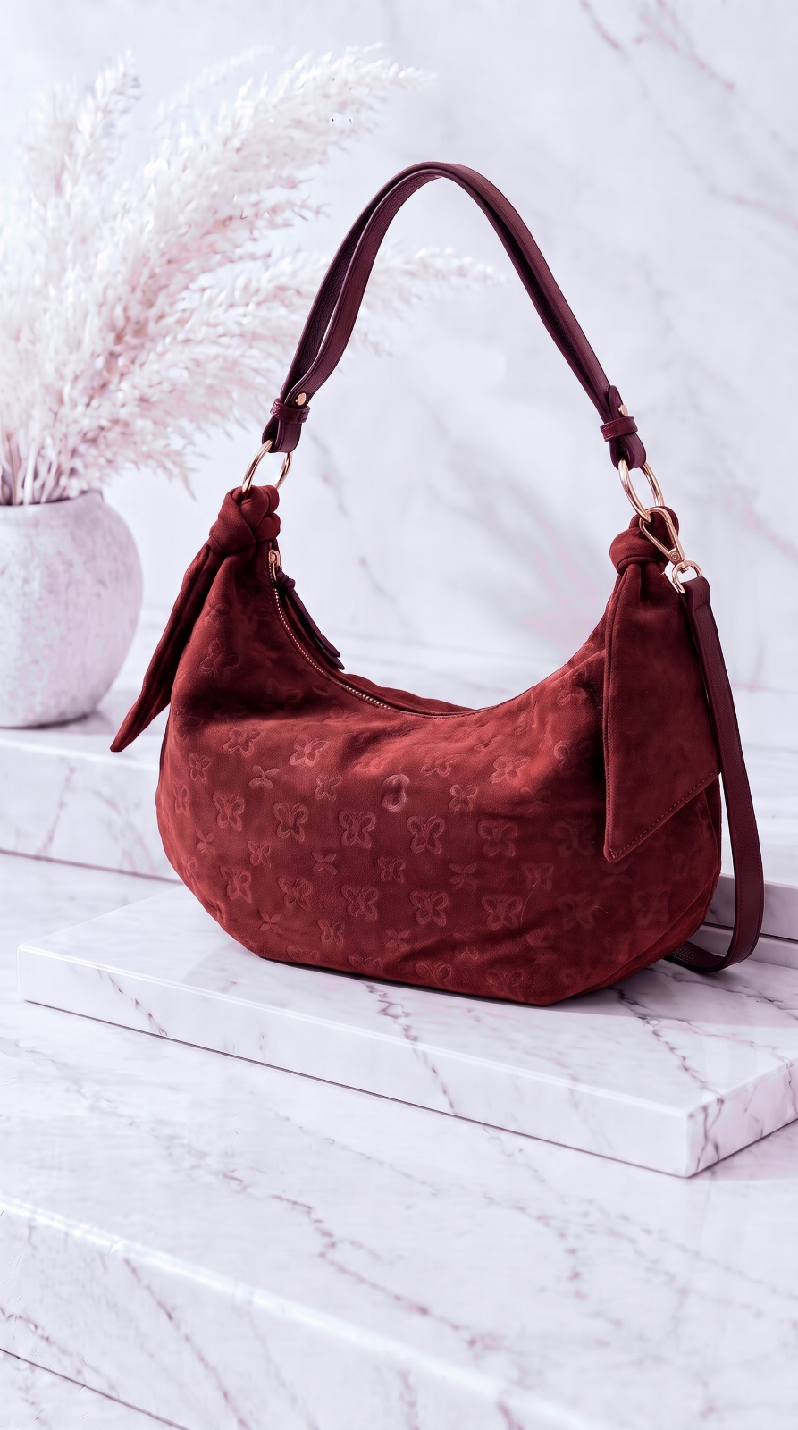 Handtasche Luna Bloom *Bordeaux*