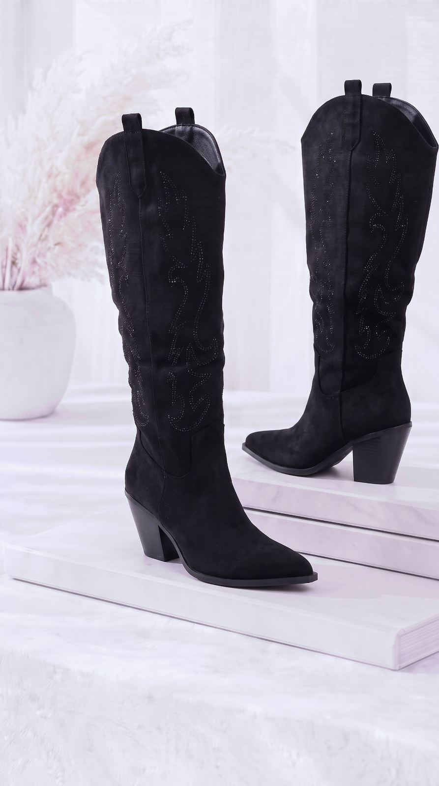 Stiefel Western Flame *Schwarz*