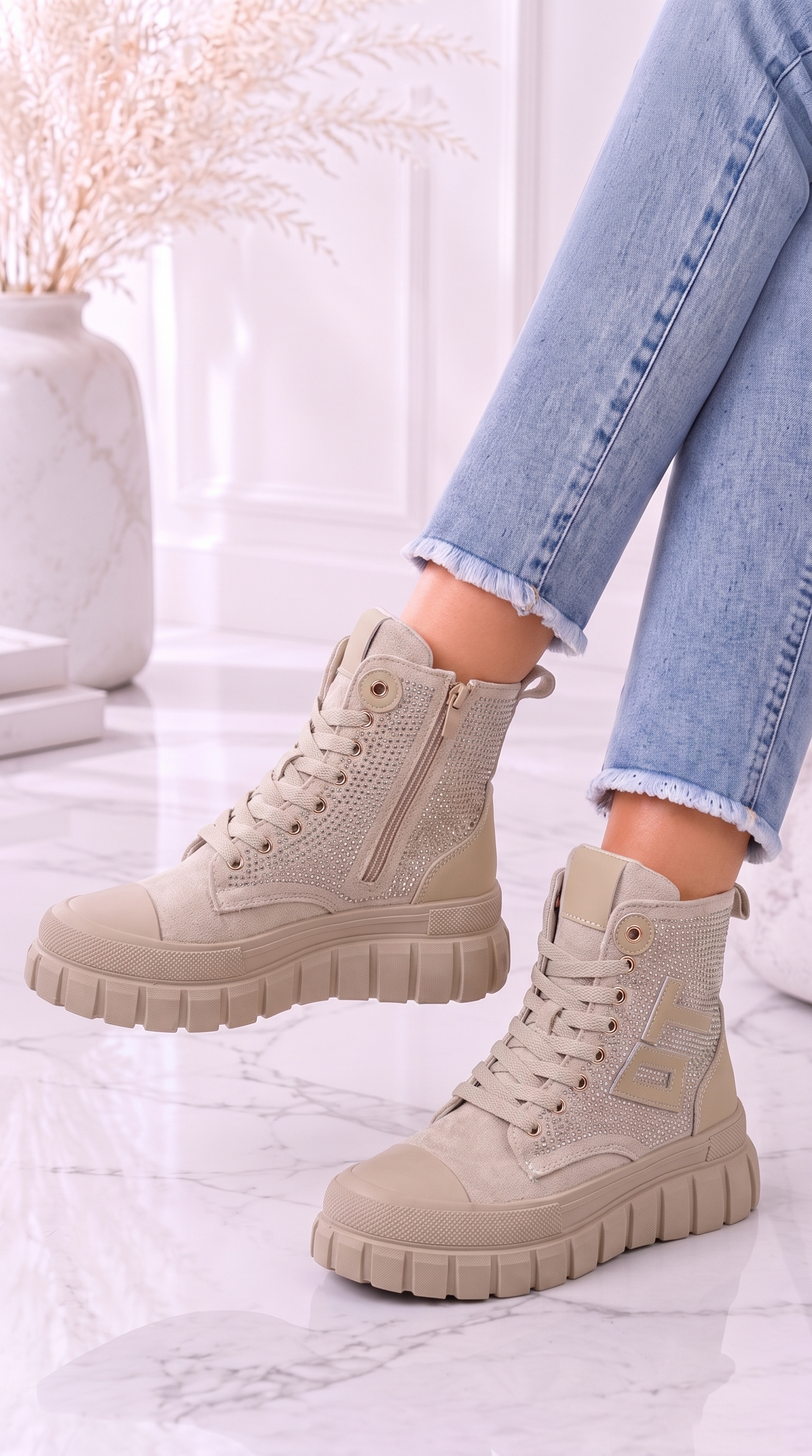Hight-Sneaker Nebula Drift *Beige*