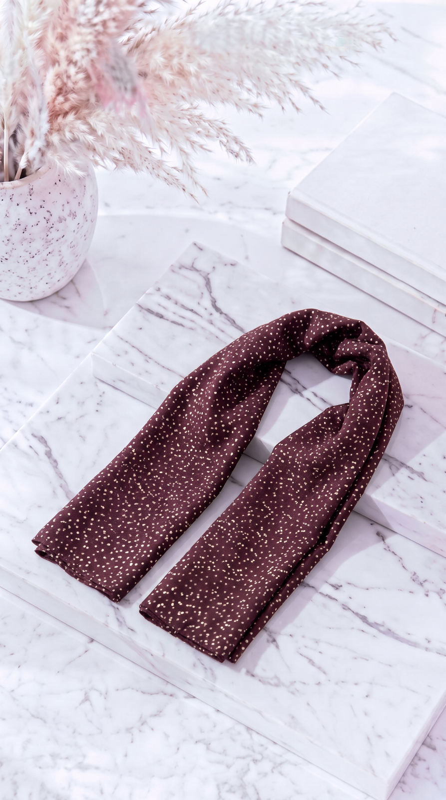 Halstuch Confetti Dots *Bordeaux*