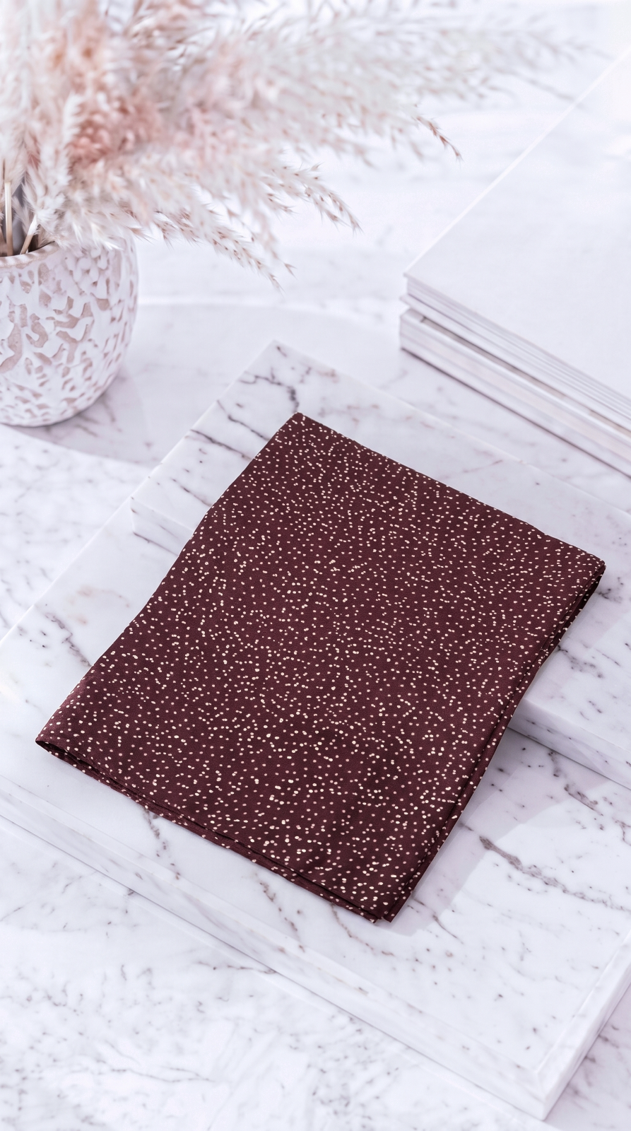 Halstuch Confetti Dots *Bordeaux*