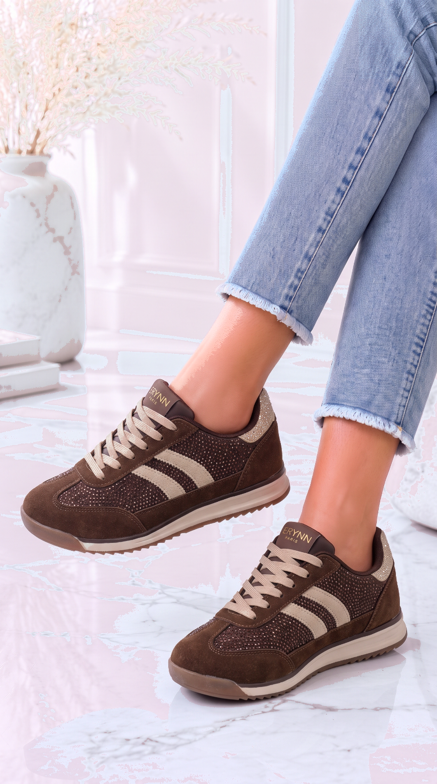 Sneaker Goldember *Schoko*