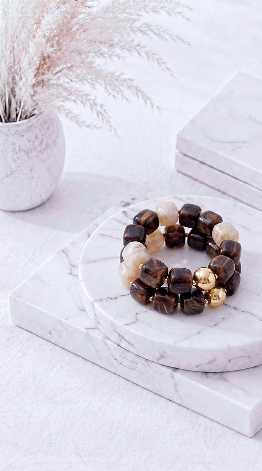 Armband Princess Geometry *Schoko-Beige*