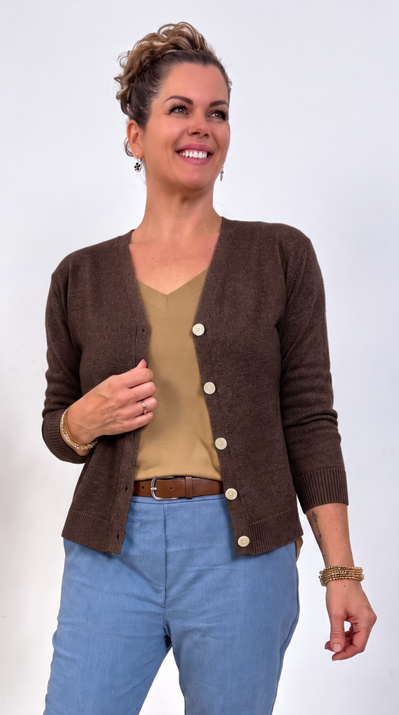 Strickjacke Vivenne *Schoko*