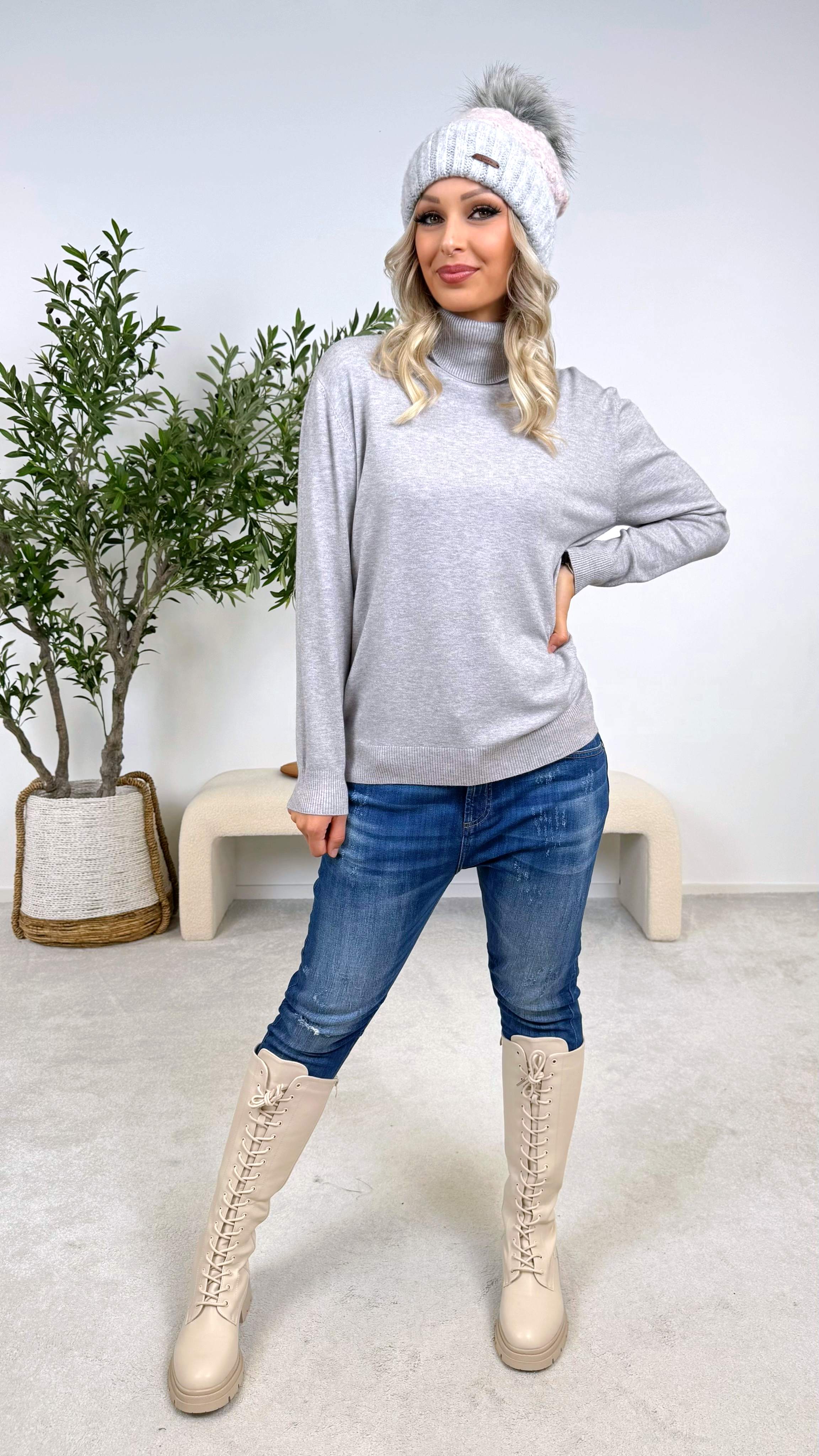 Rollkragenpullover Skin Kiss (12 Farben)