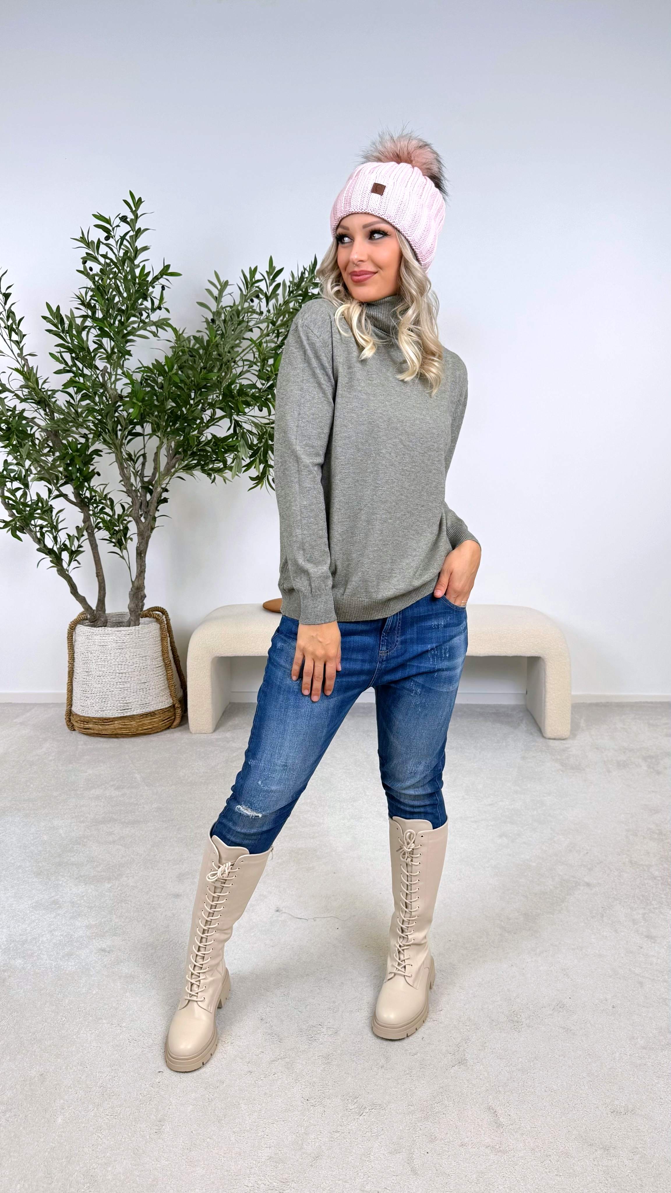 Rollkragenpullover Skin Kiss (12 Farben)