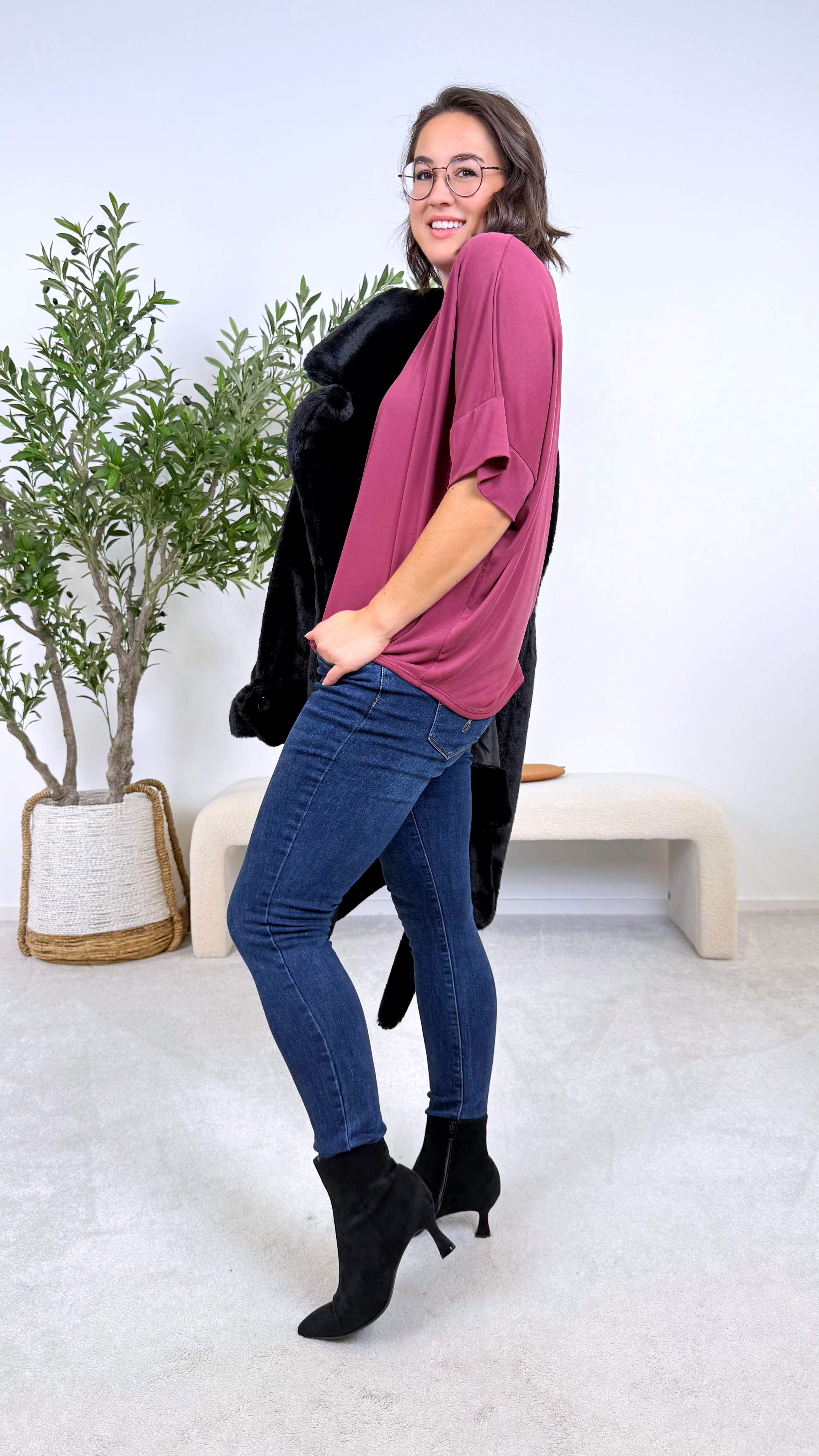 T-Shirt Basic Softy *Bordeaux* - Power of Princess