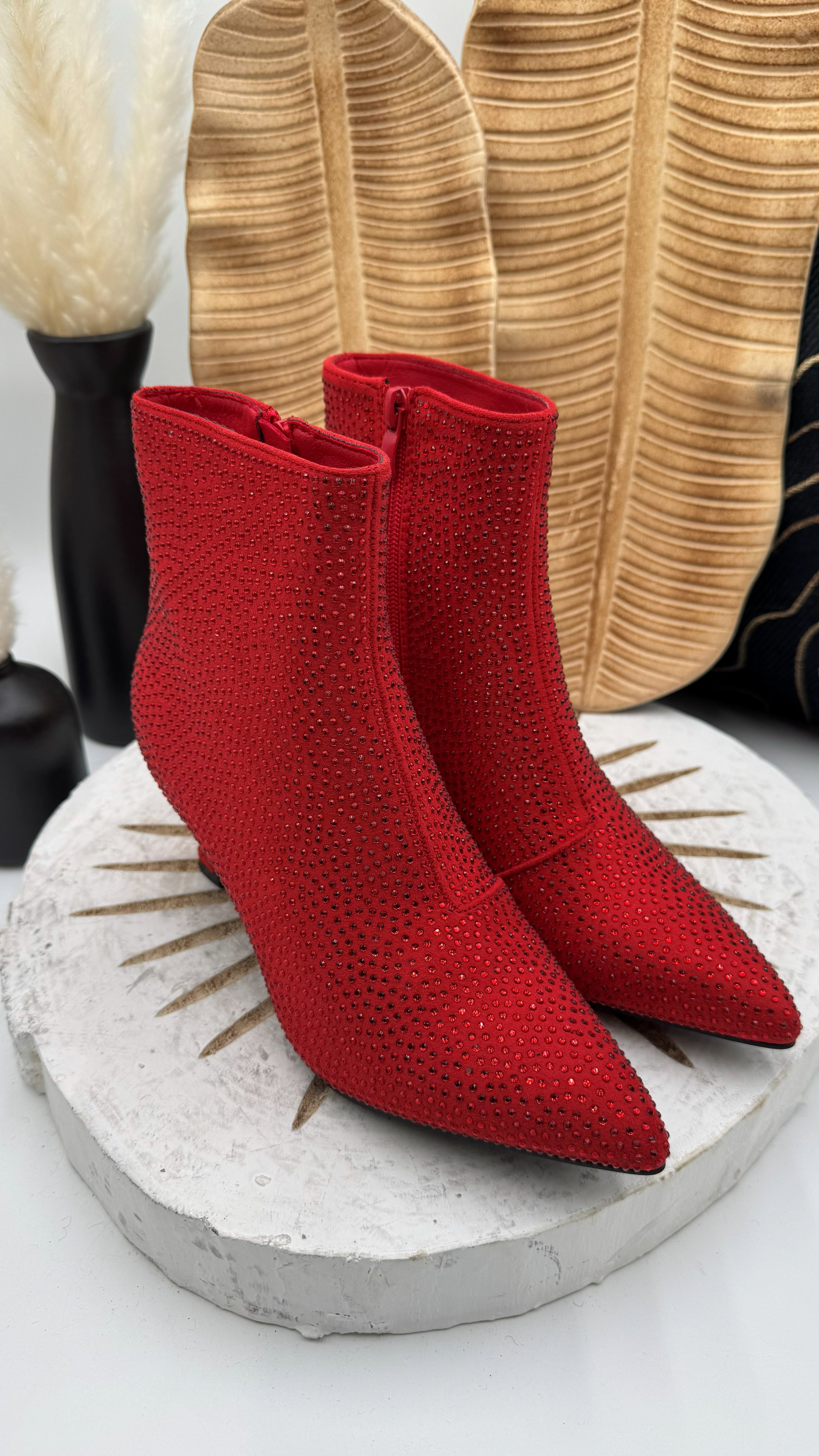 Stiefellette Glam Queen *Rot*