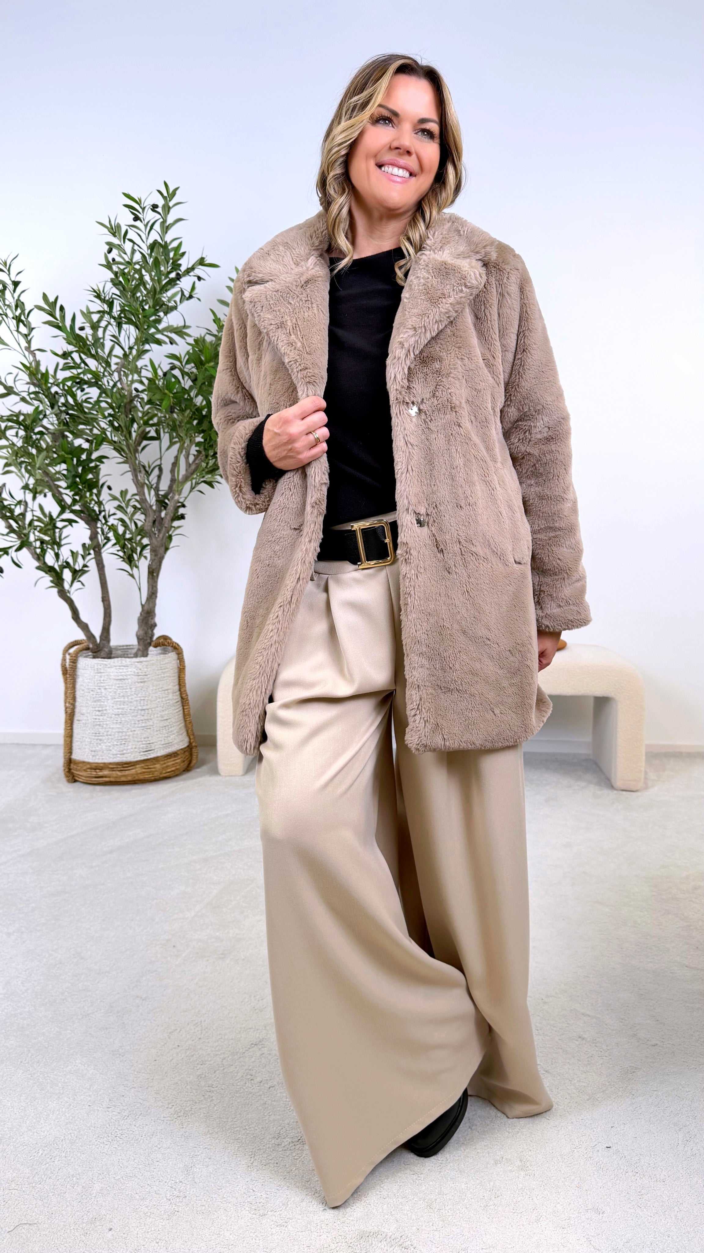 Kurzmantel Winter Muse *Taupe*