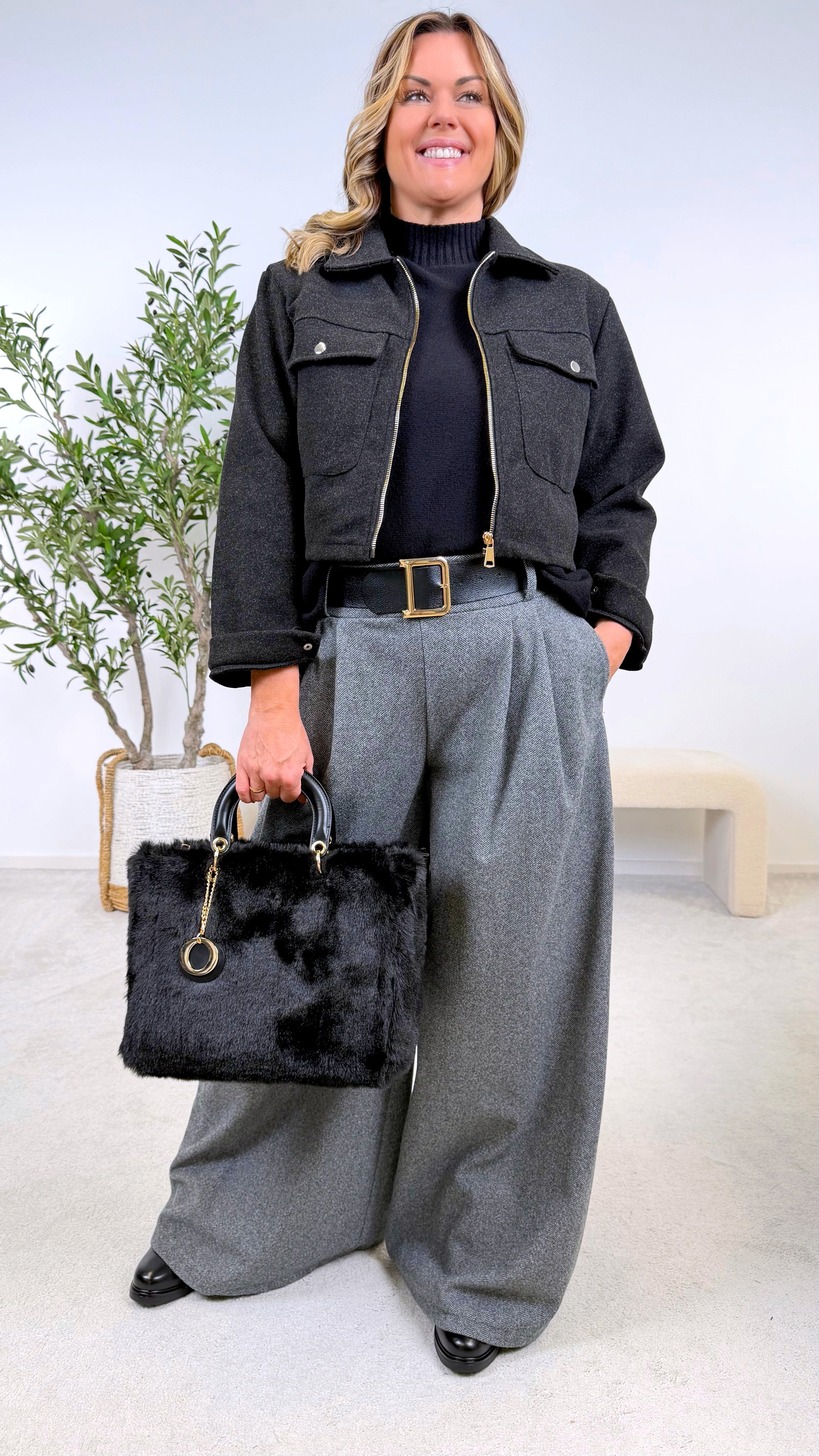 Hose Lounora *Dunkelgrau*