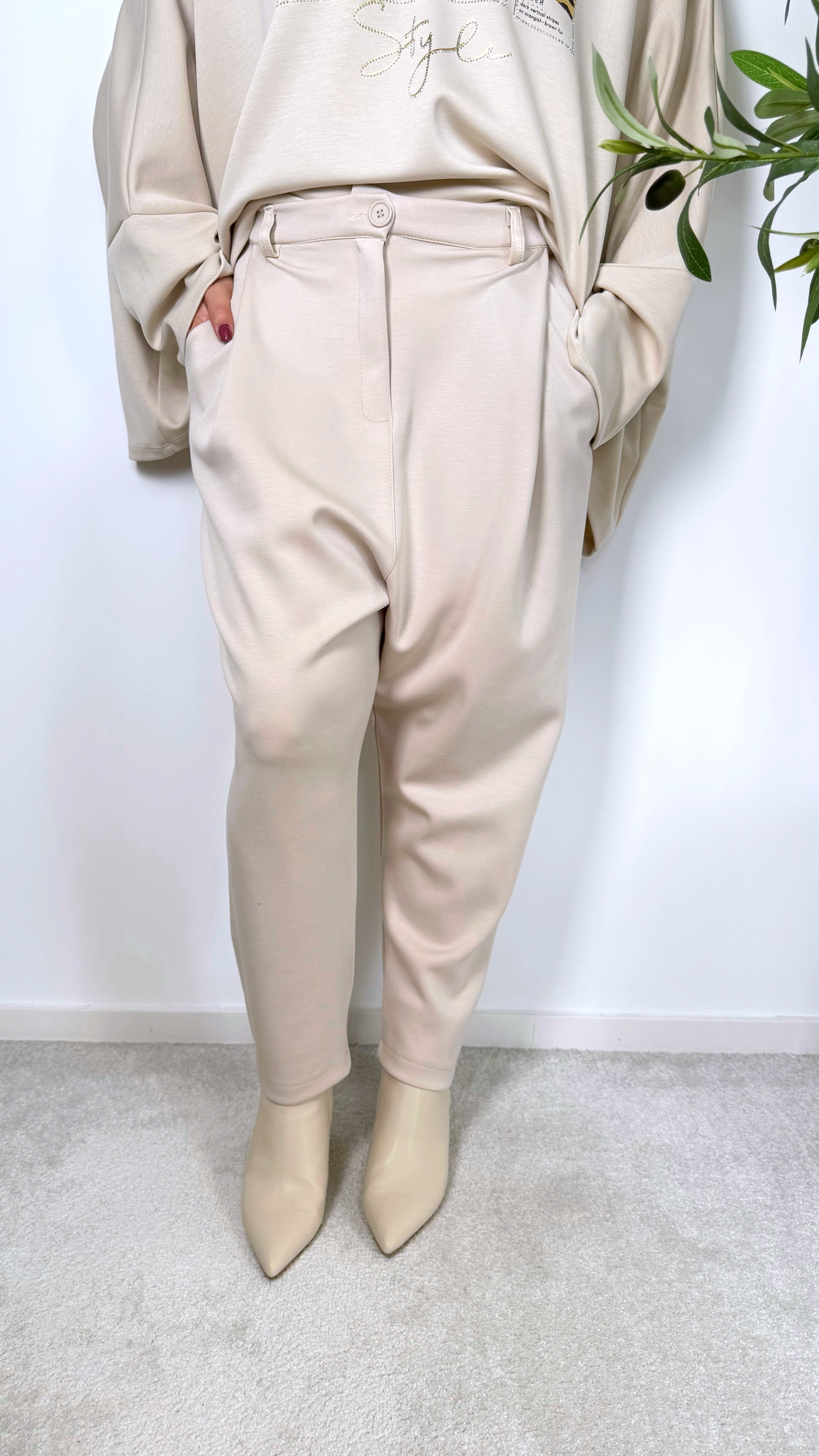 Hose Jade Fit *Beige*