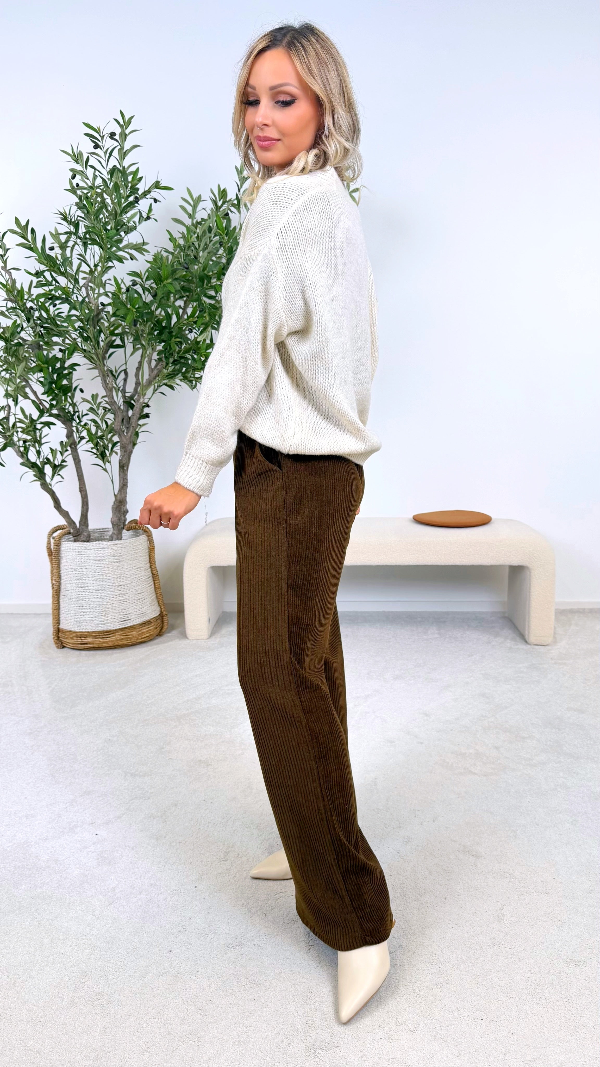 Weite Hose Classy Cord *Schoko*