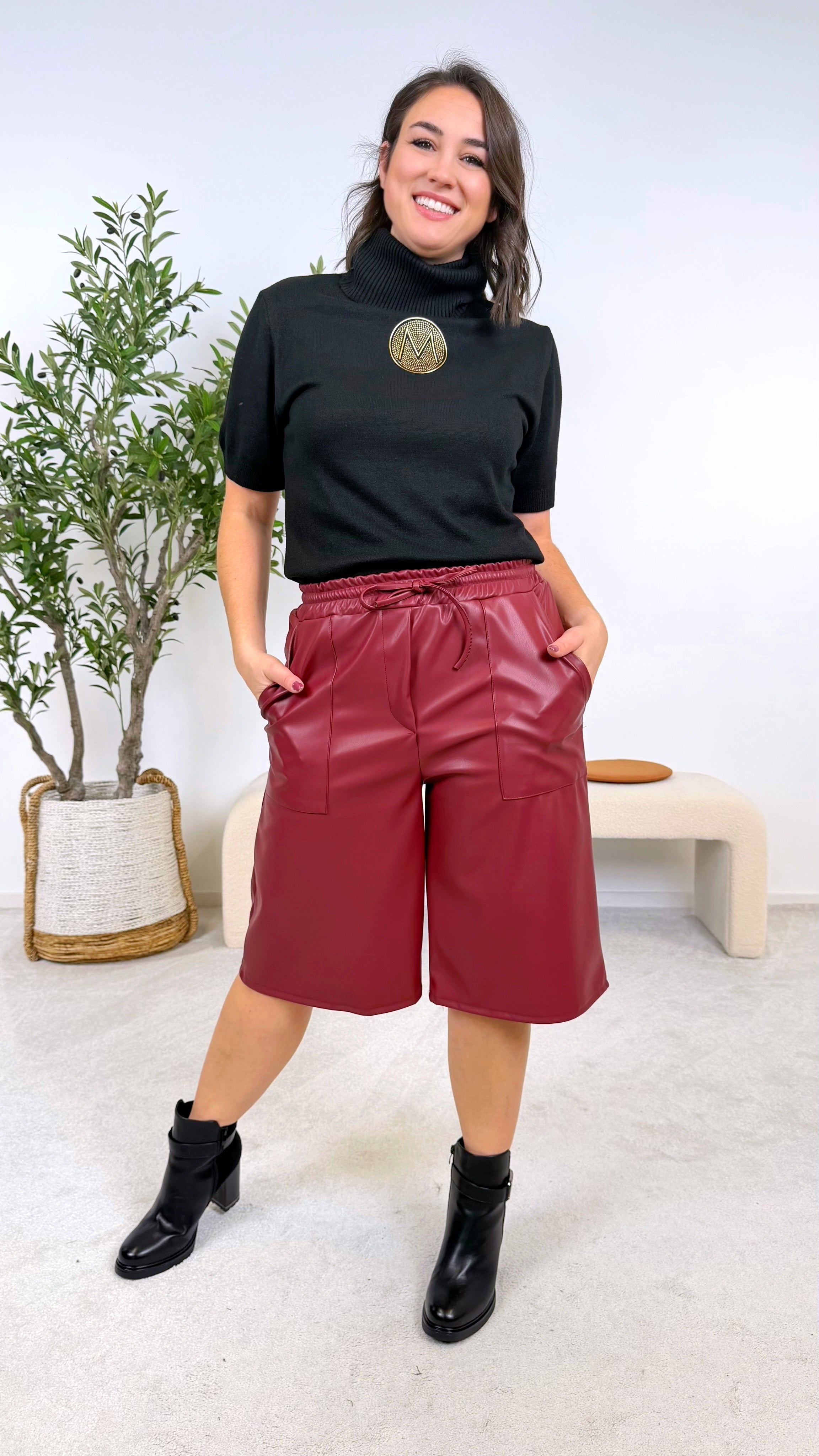 Bermuda Hose Naila Flow *Bordaux*