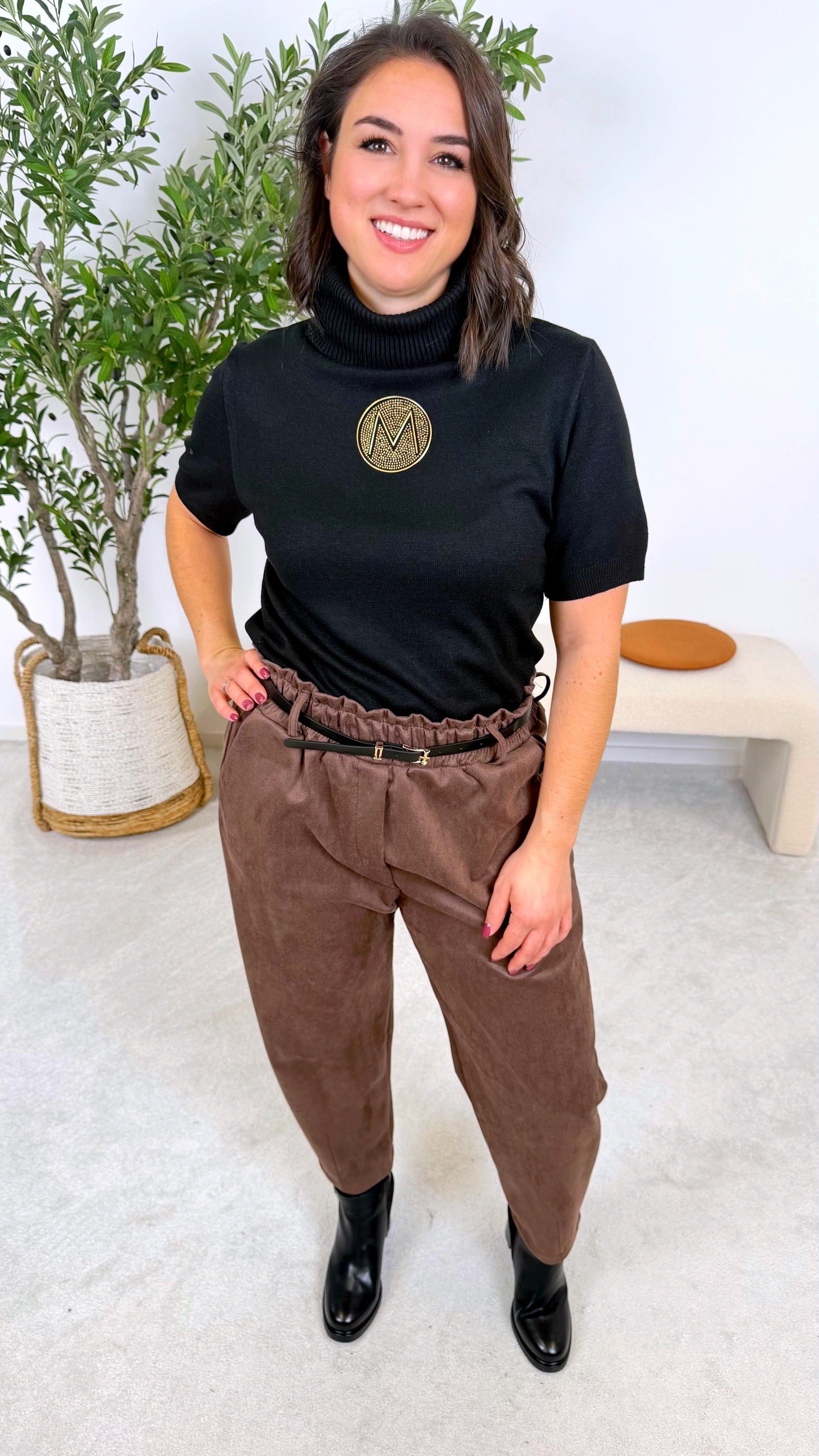 Hose Lara Ease *Schoko*