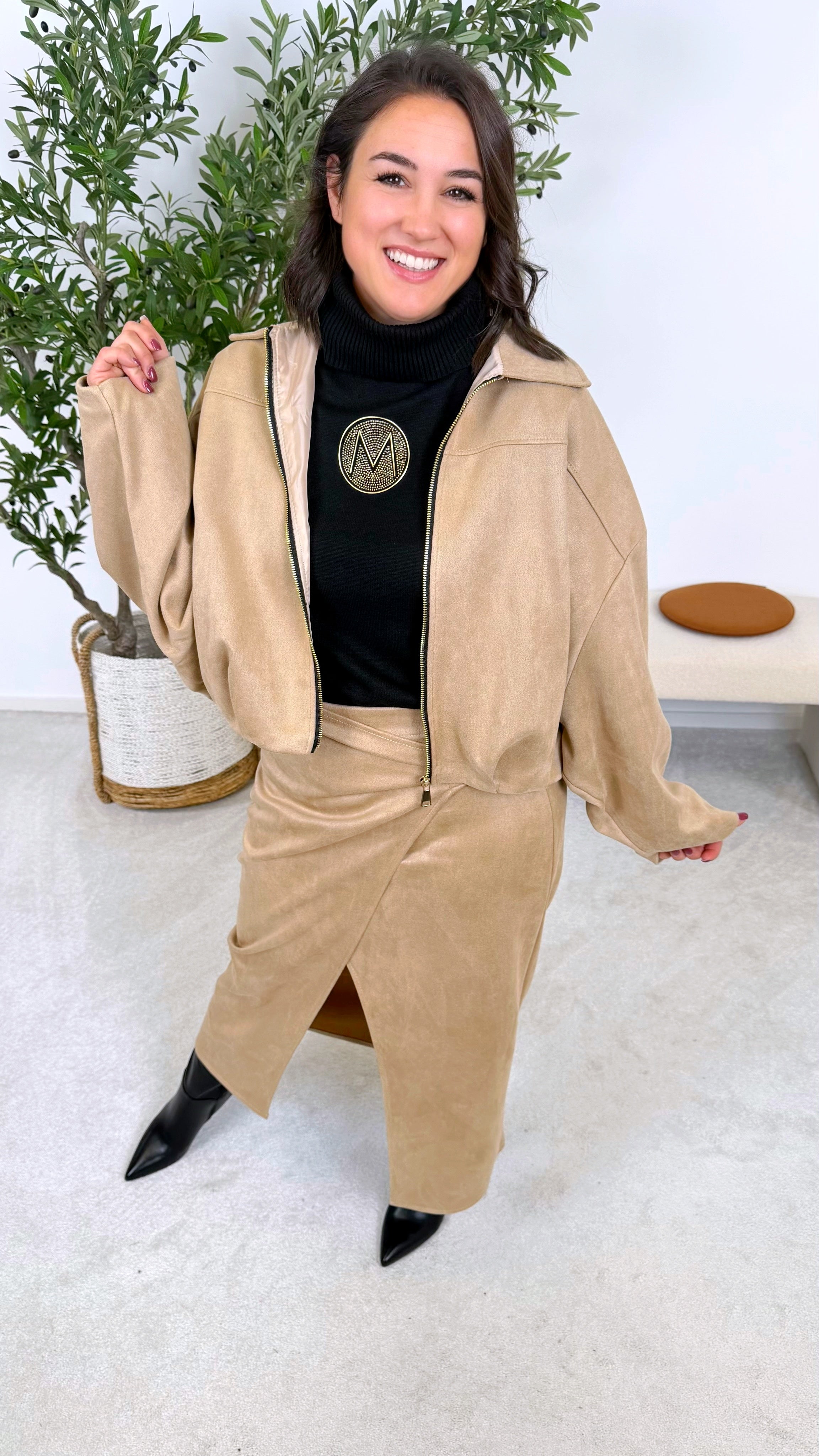 Kurze Jacke Softline *Camel Hell*