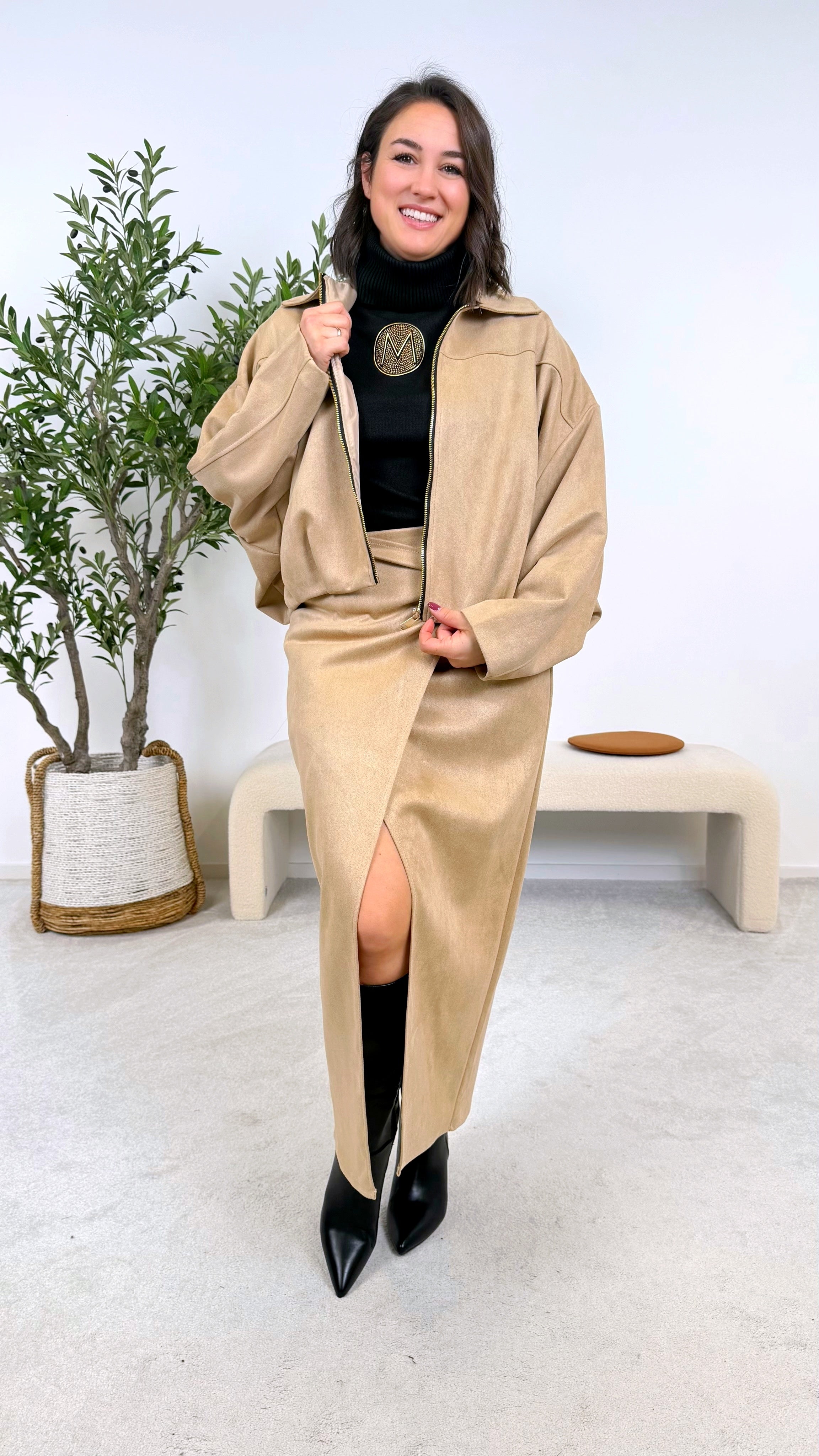 Kurze Jacke Softline *Camel Hell*